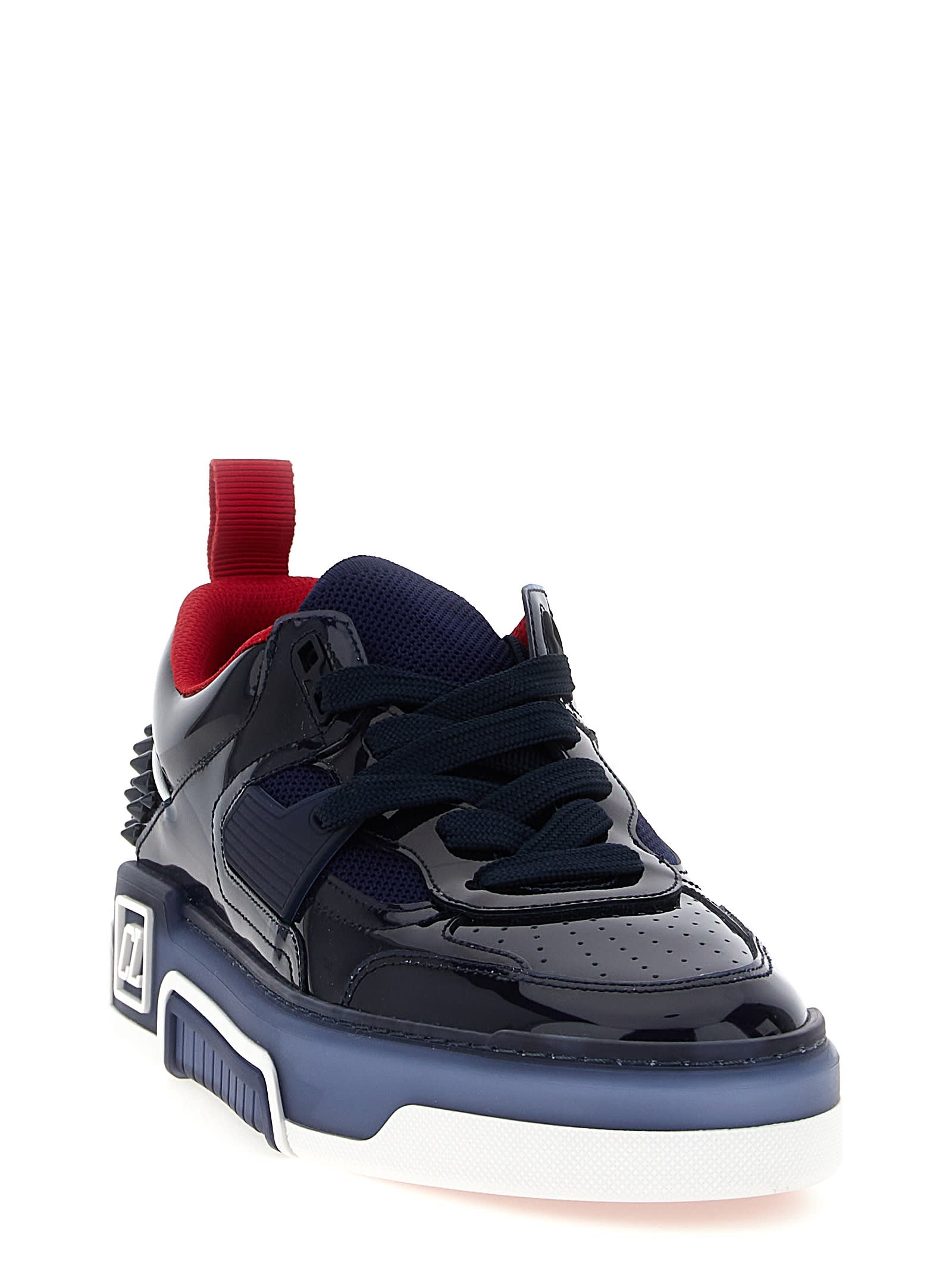 Christian Louboutin Men Astrocool Borchie Dietro Sneaker In Blue