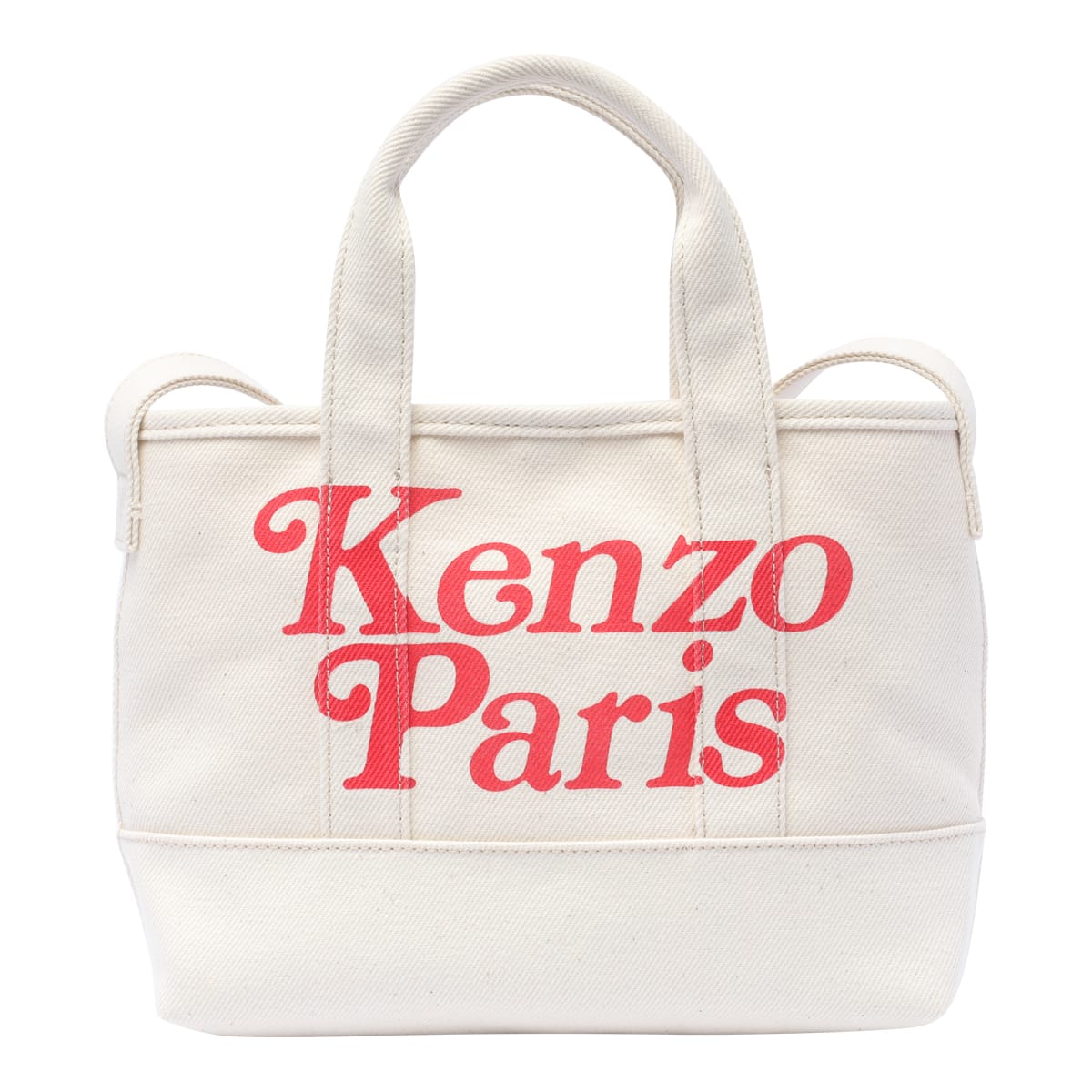 Shop Kenzo Small  Paris Bag In Ecru