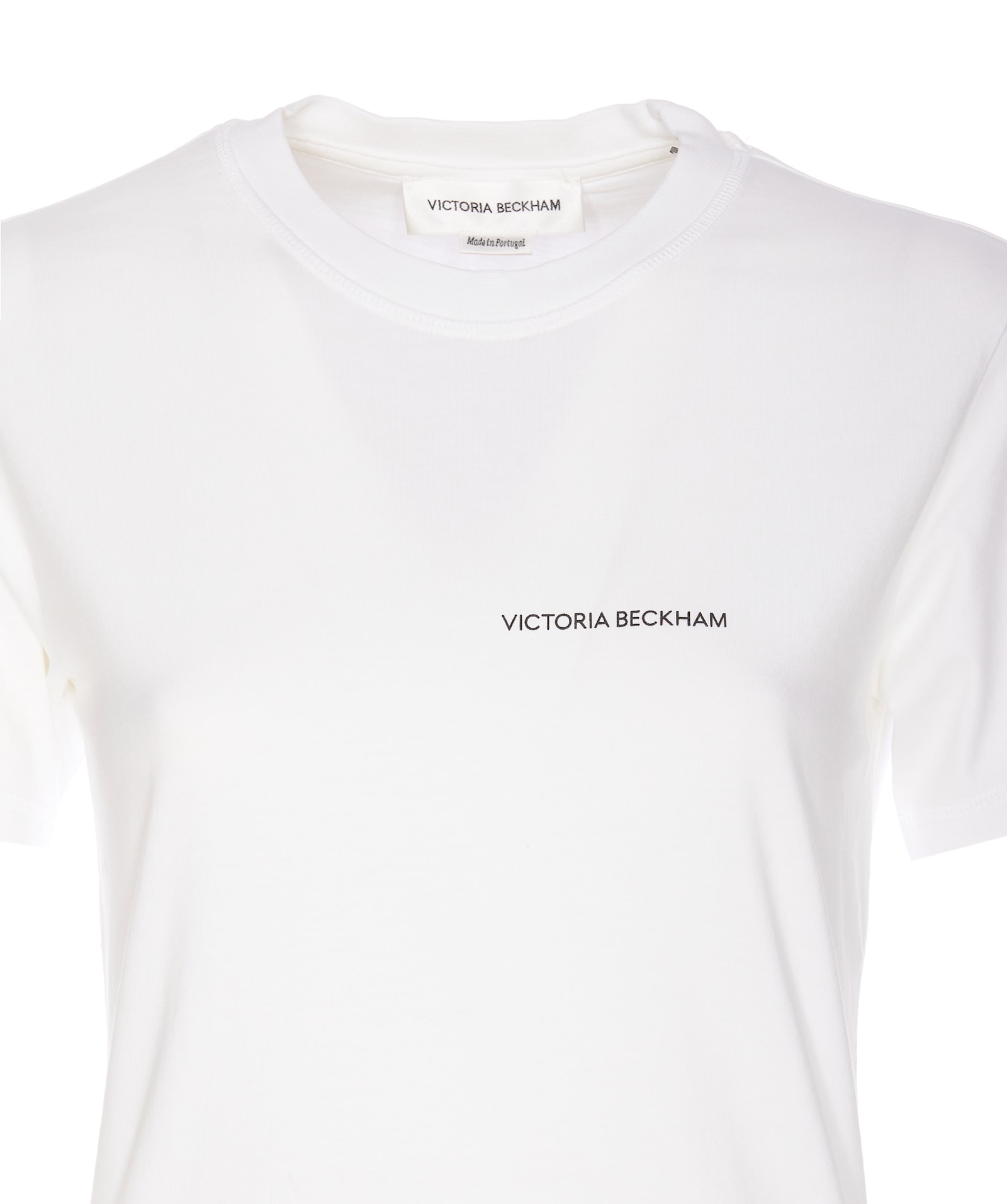 Shop Victoria Beckham Shrunken T-shirt In White