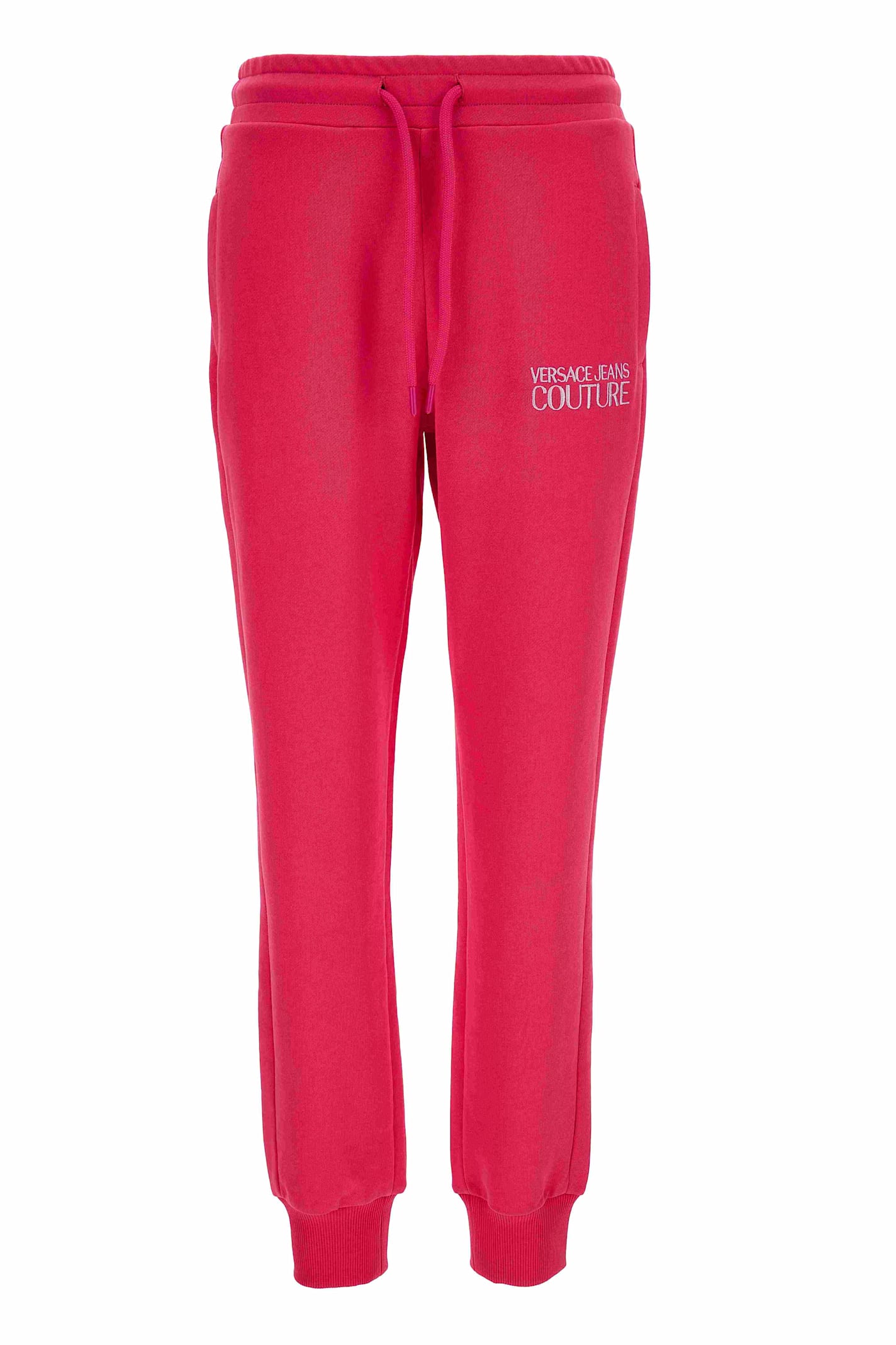 Versace Jeans Couture Fuchsia Casual Trousers In Pink