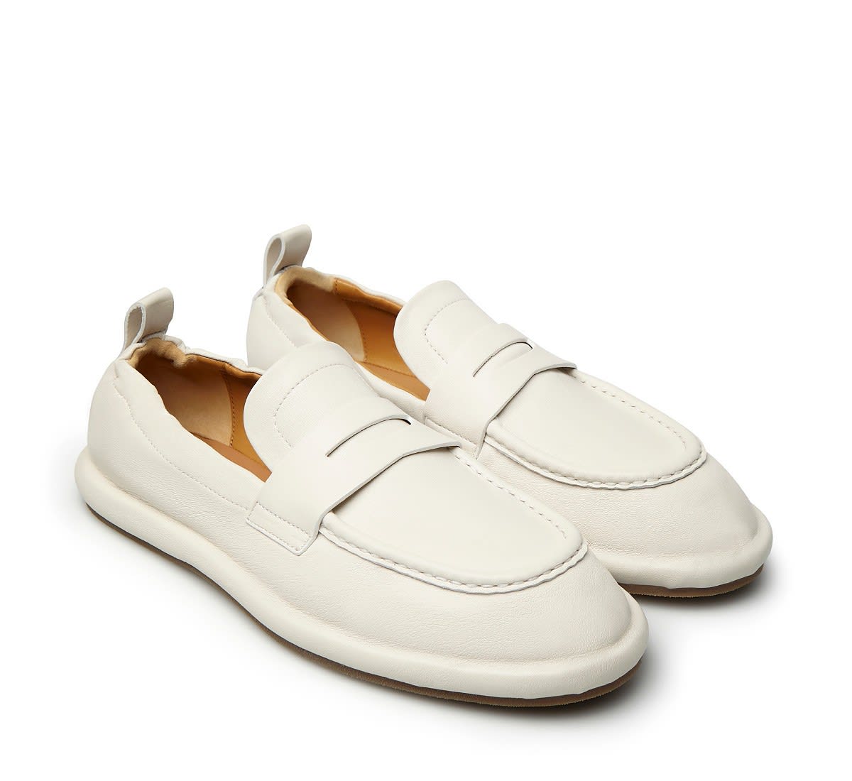 Shop Barracuda Loafer In Bianco Sporco