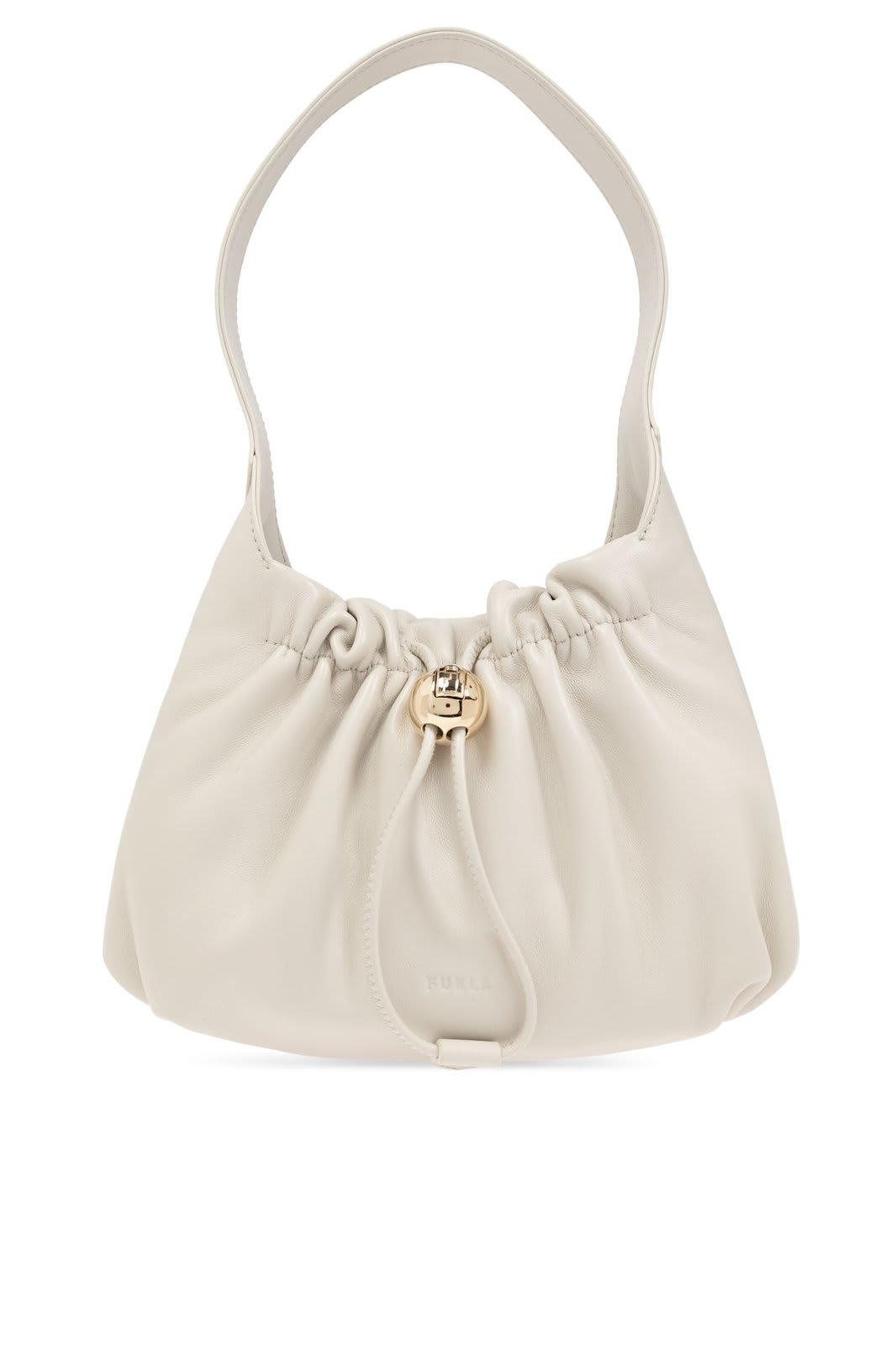 Shop Furla Mionido Mini Shoulder Bag In Marshmallow