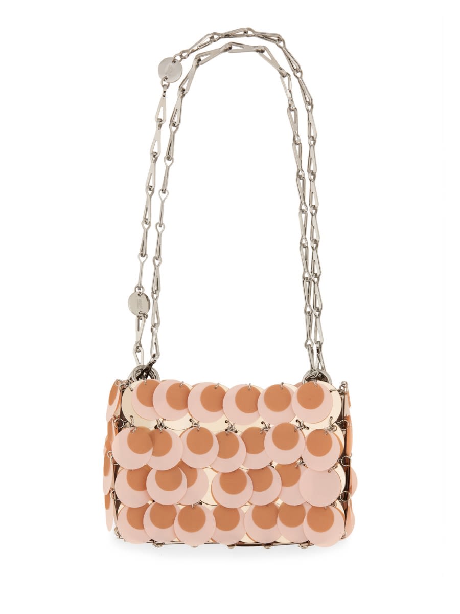 Shop Rabanne Sparkle Nano Bag In Pink