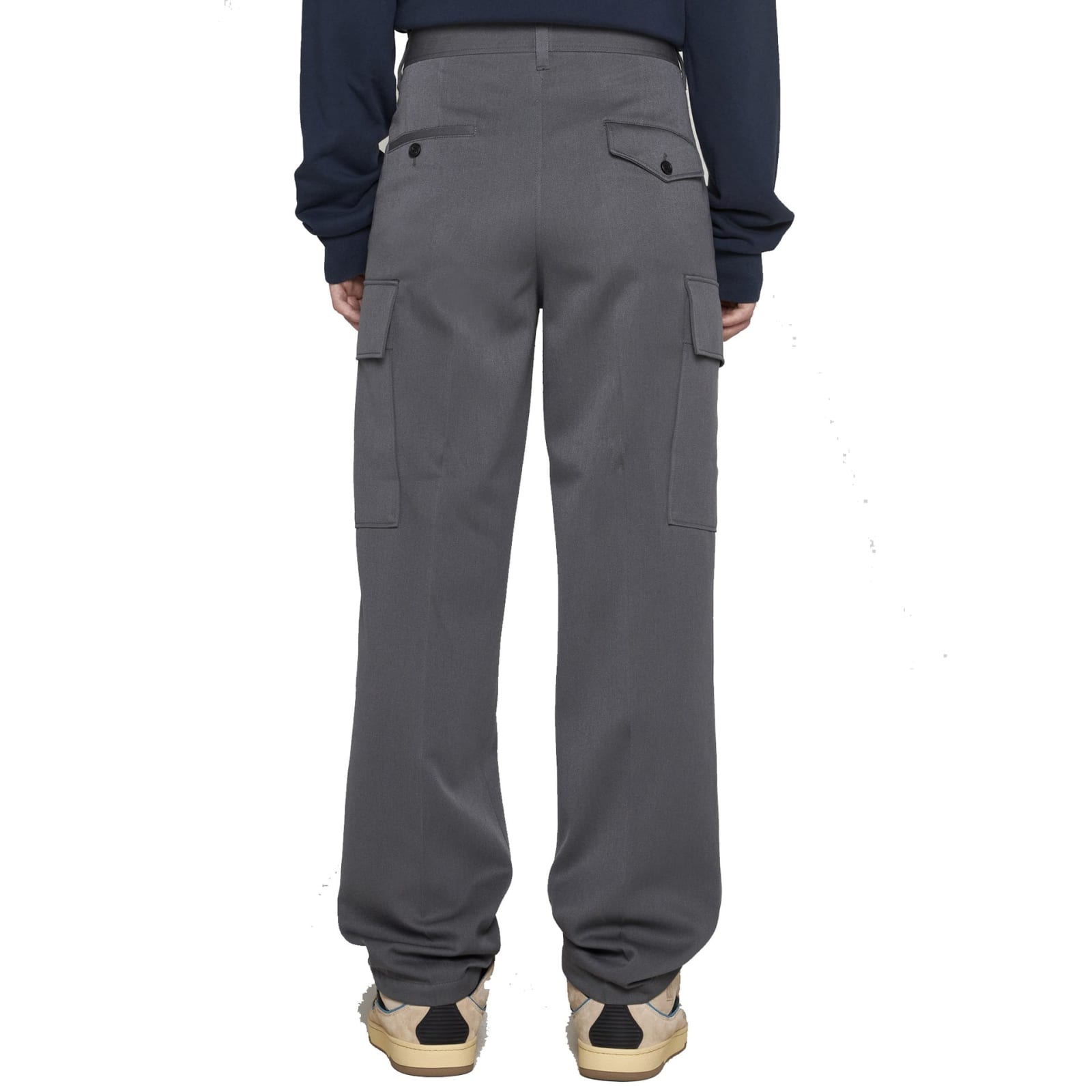 Shop Lanvin Cargo Pants In Gray