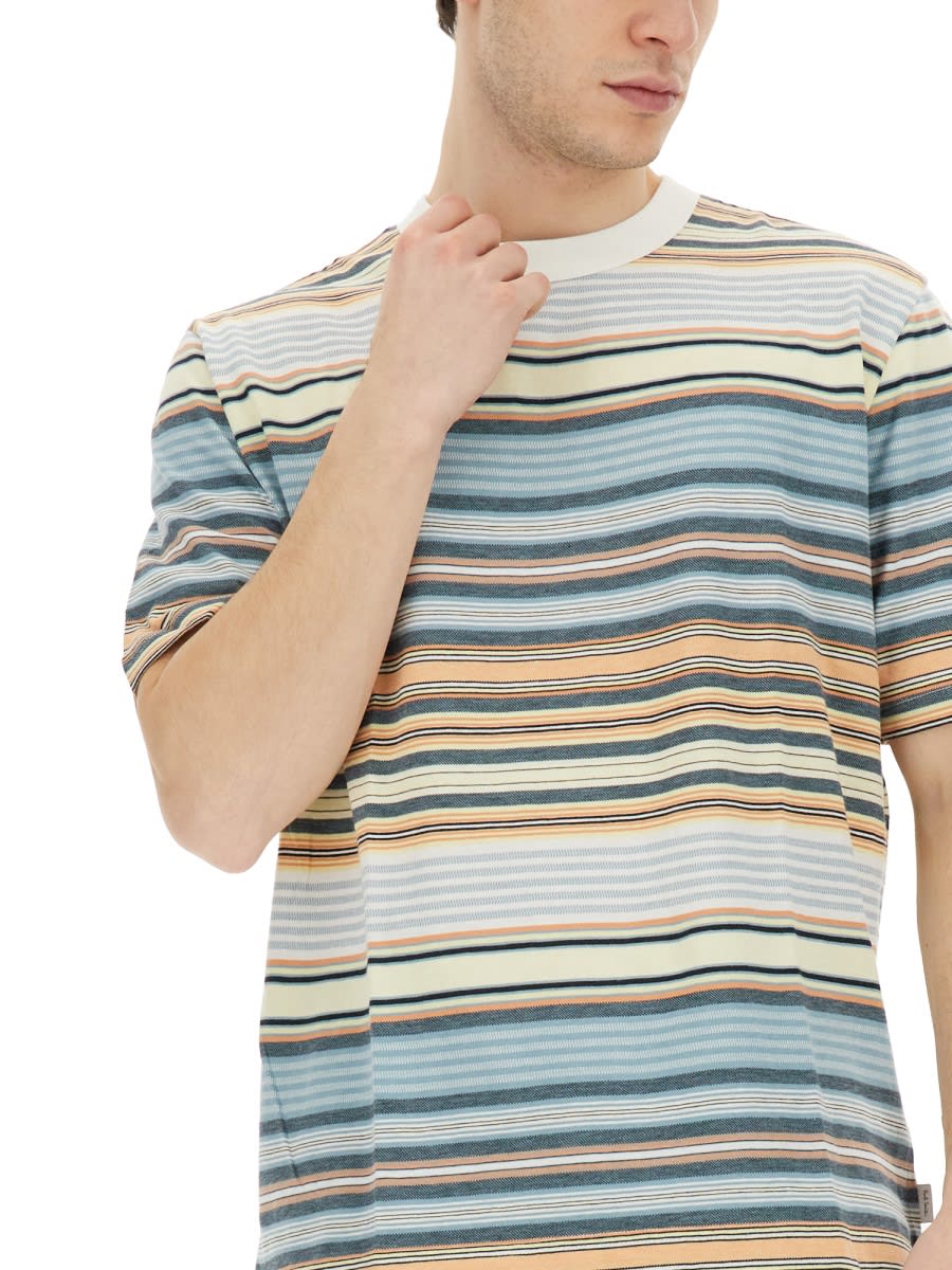 Shop Ps By Paul Smith Striped T-shirt In Multicolour