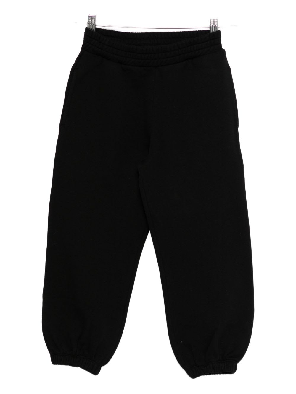 Stella Mccartney Kids Embroidered-logo Sweatpants In Black