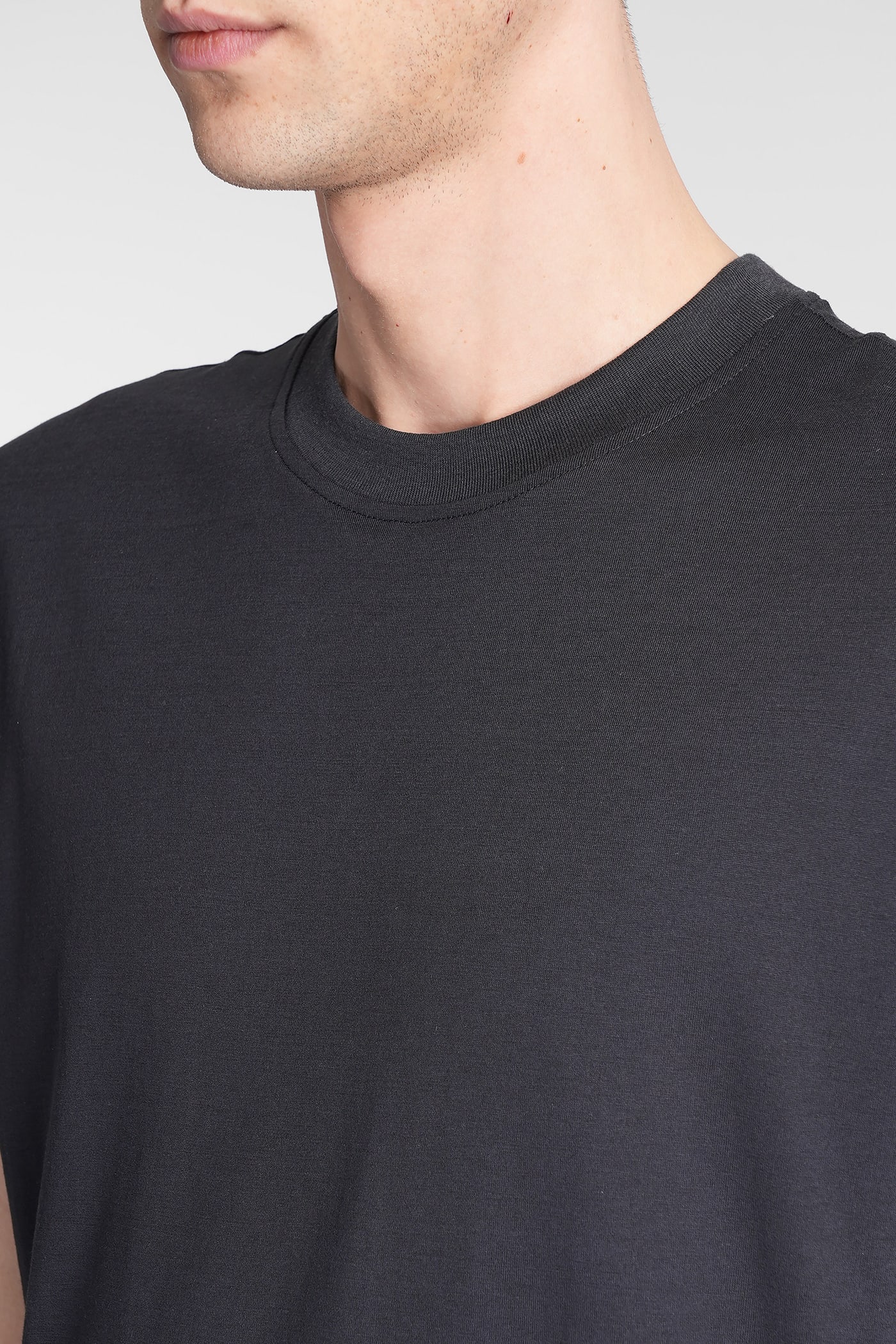 Pt Torino 01cd T-shirt In Black Cotton In Black