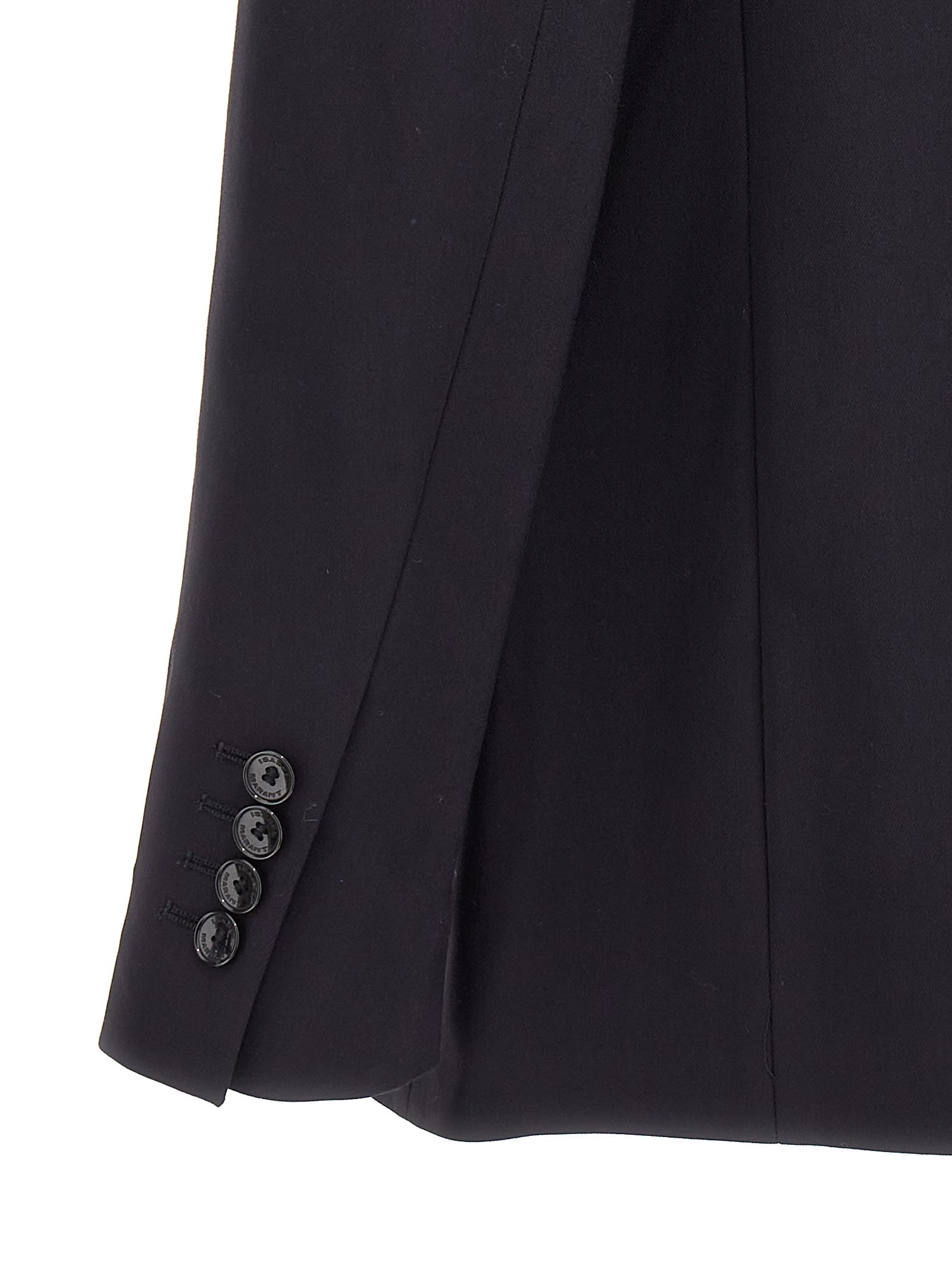 Isabel Marant Manelle Jacket Back Vent In Black
