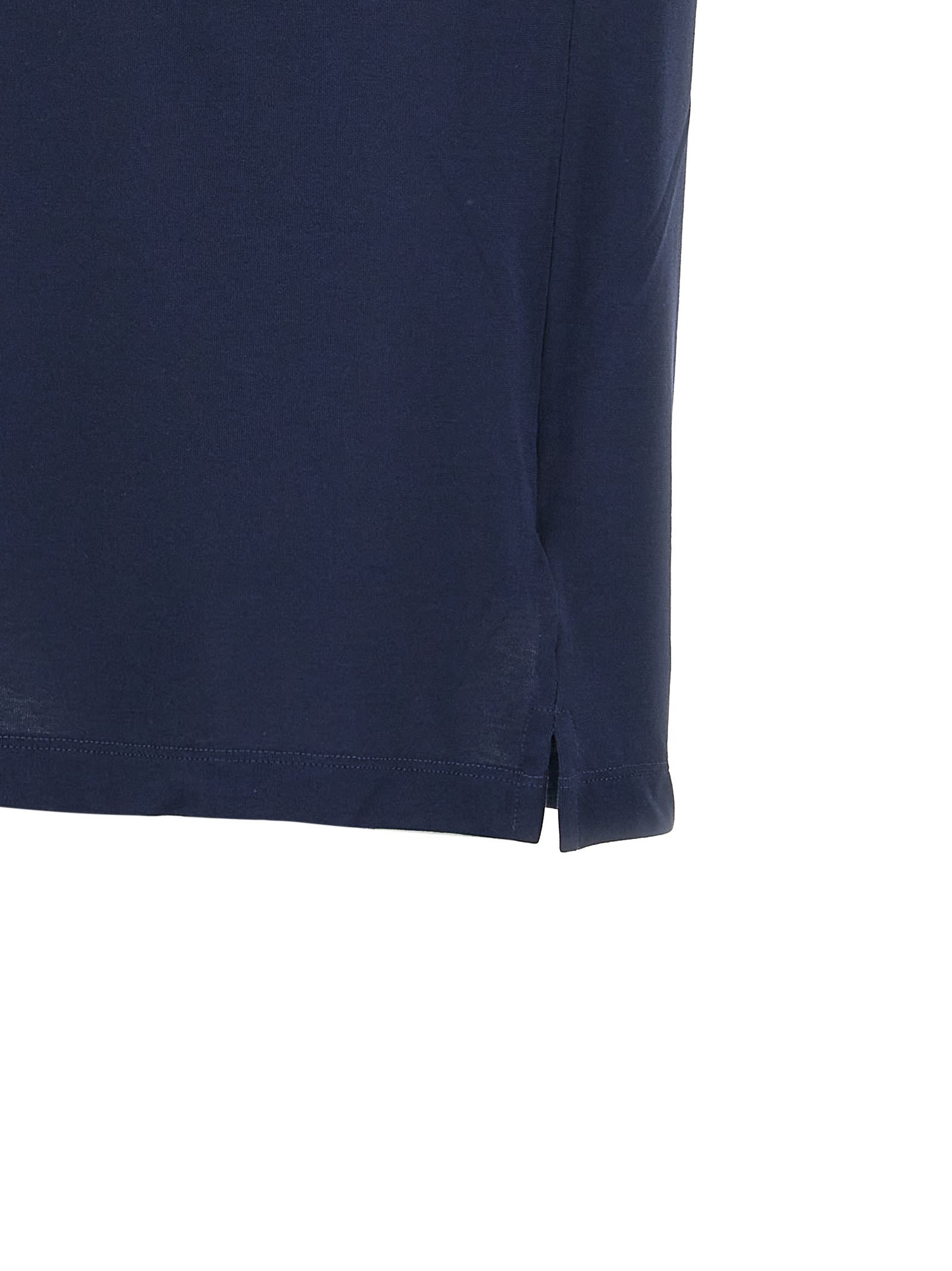 Zanone Crew Neck Plain Short Sleeves T-shirt In Blue