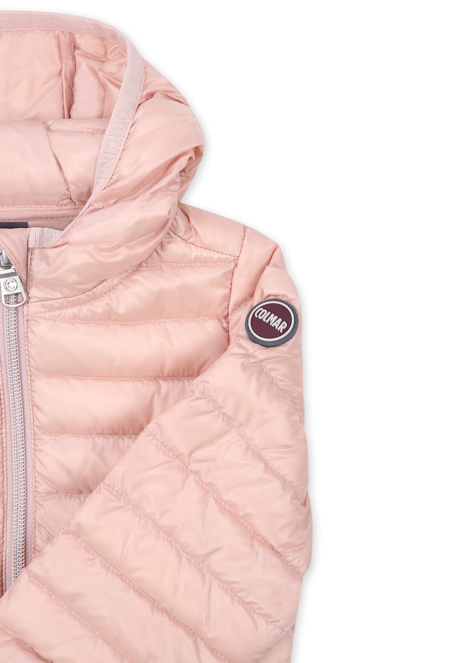 Shop Colmar Pink Down Jacket For Baby Girl