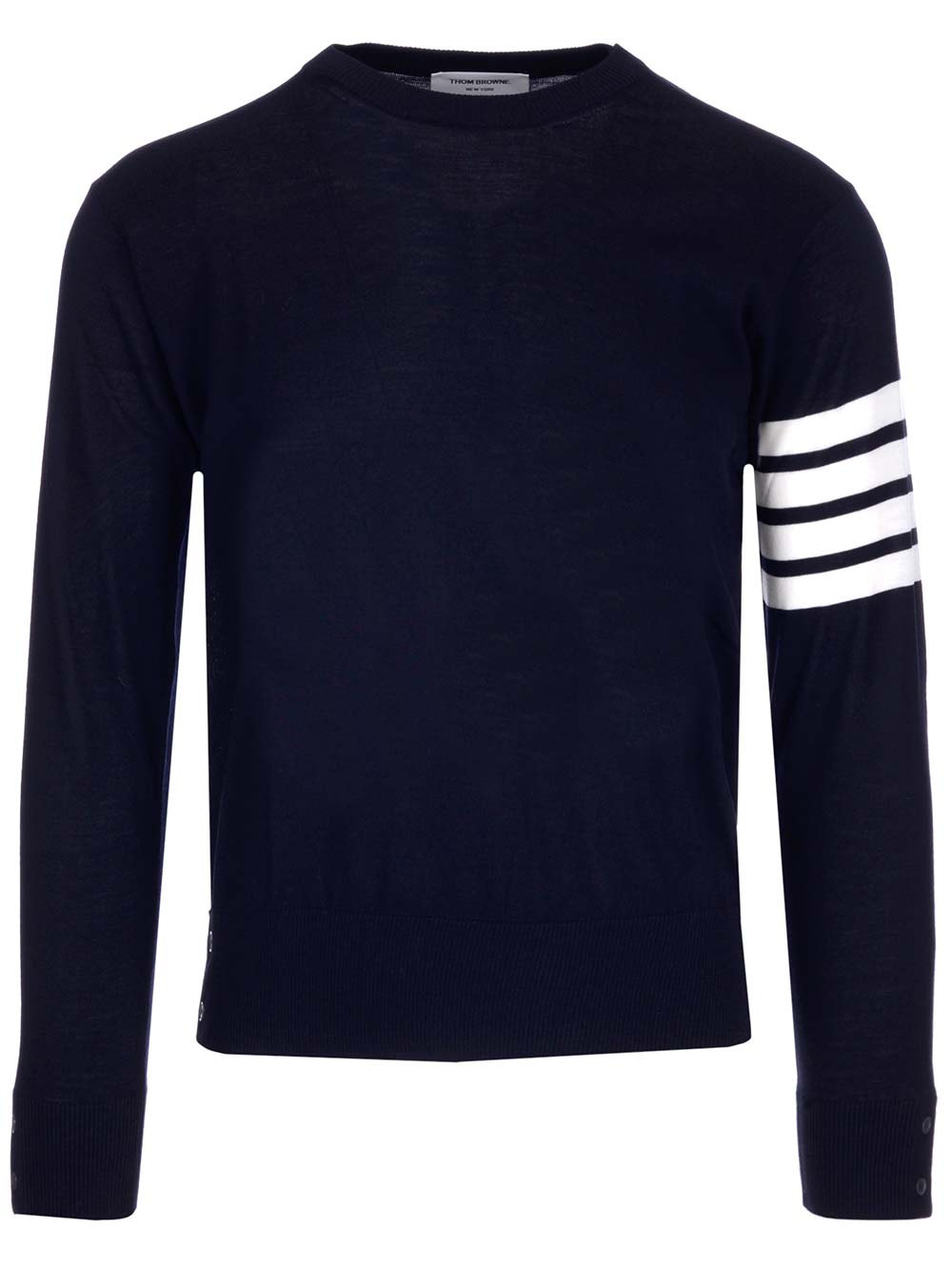 Shop Thom Browne Blue 4-bar Sweater