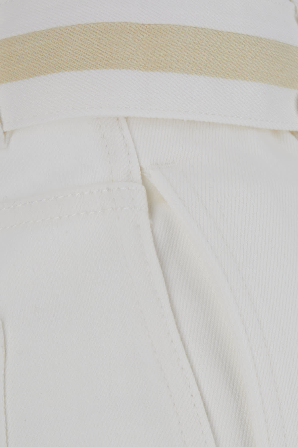 Shop Jil Sander White Denim Jeans In 102