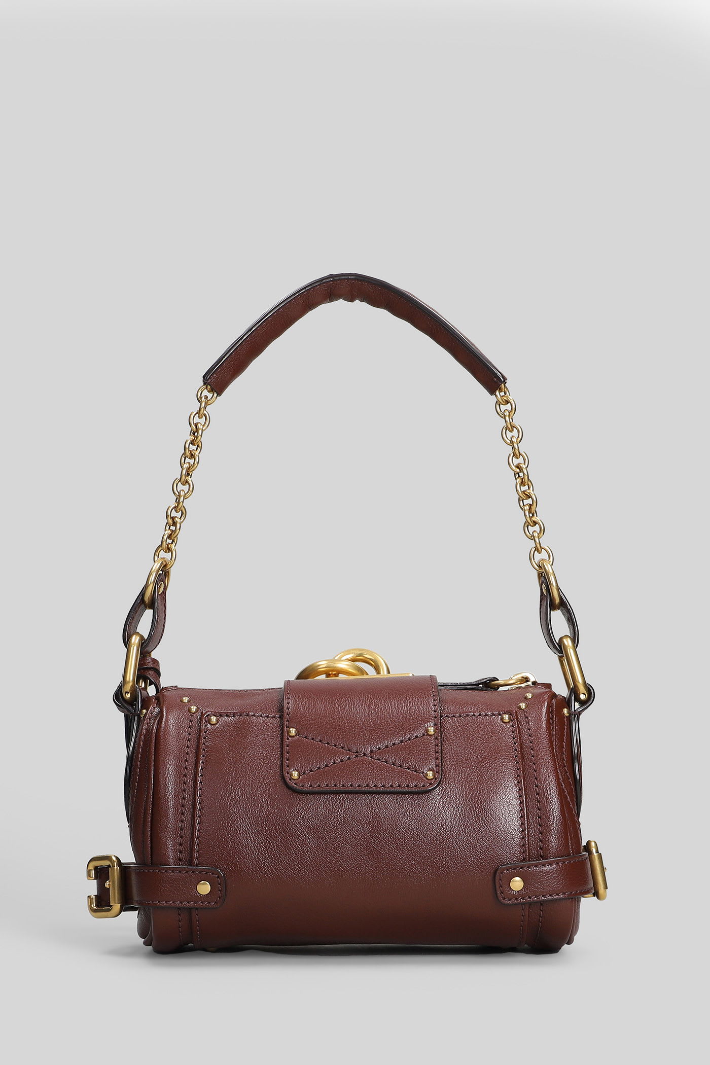 Chloé Crafty Brown Small Paddington Chain Bag In Brown