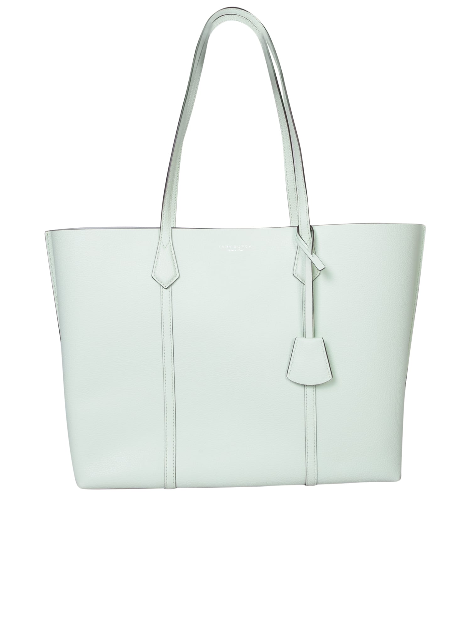 Shop Tory Burch Perry Shopping Meadow Mist Bag In White