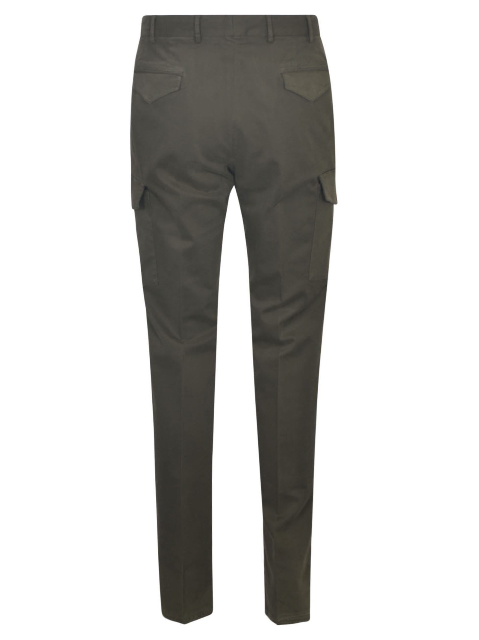 Shop Pt01 Cargo Fitted Trousers In Military Green