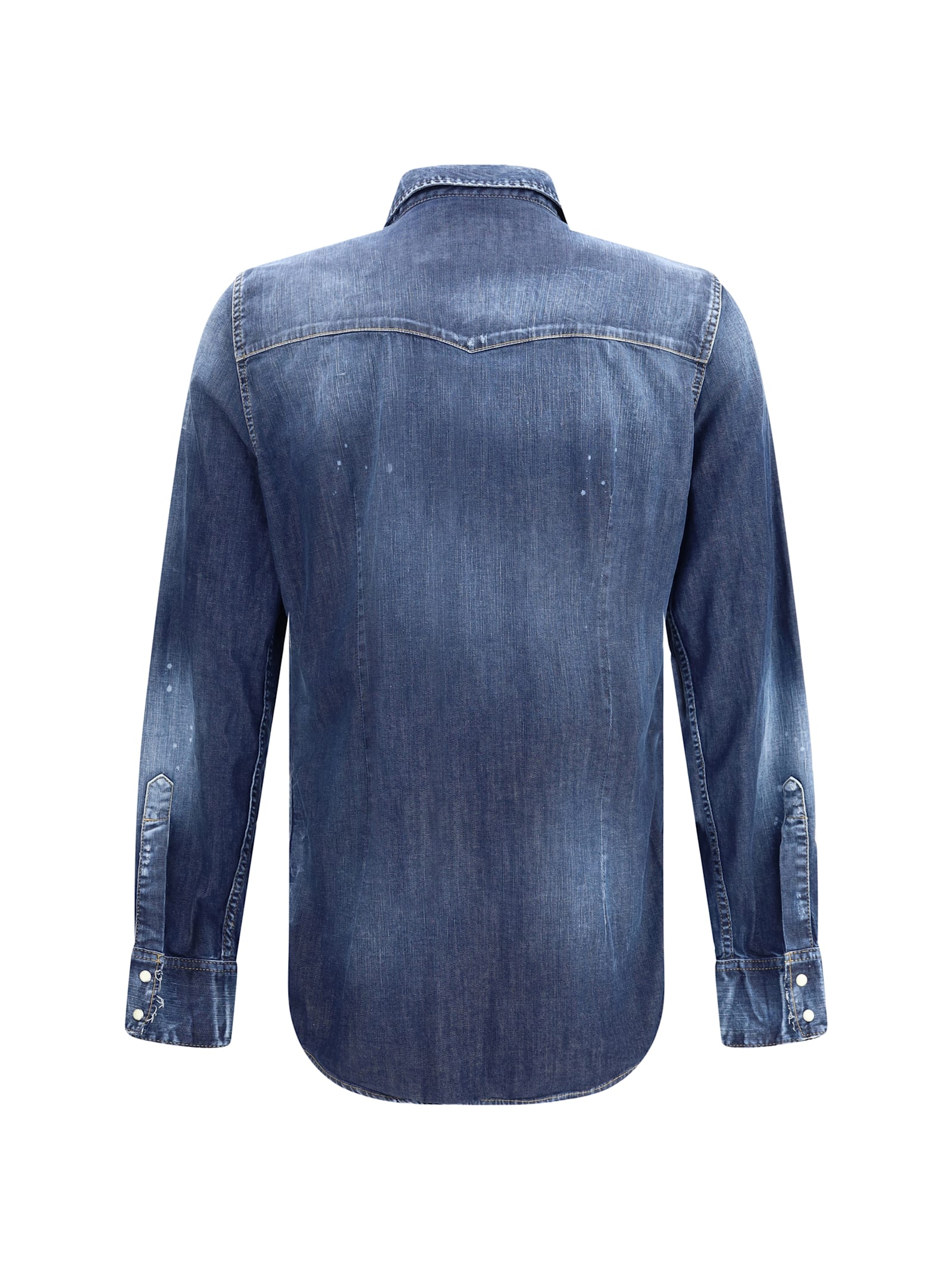 Dsquared2 Fashion Western Shirt In Blue