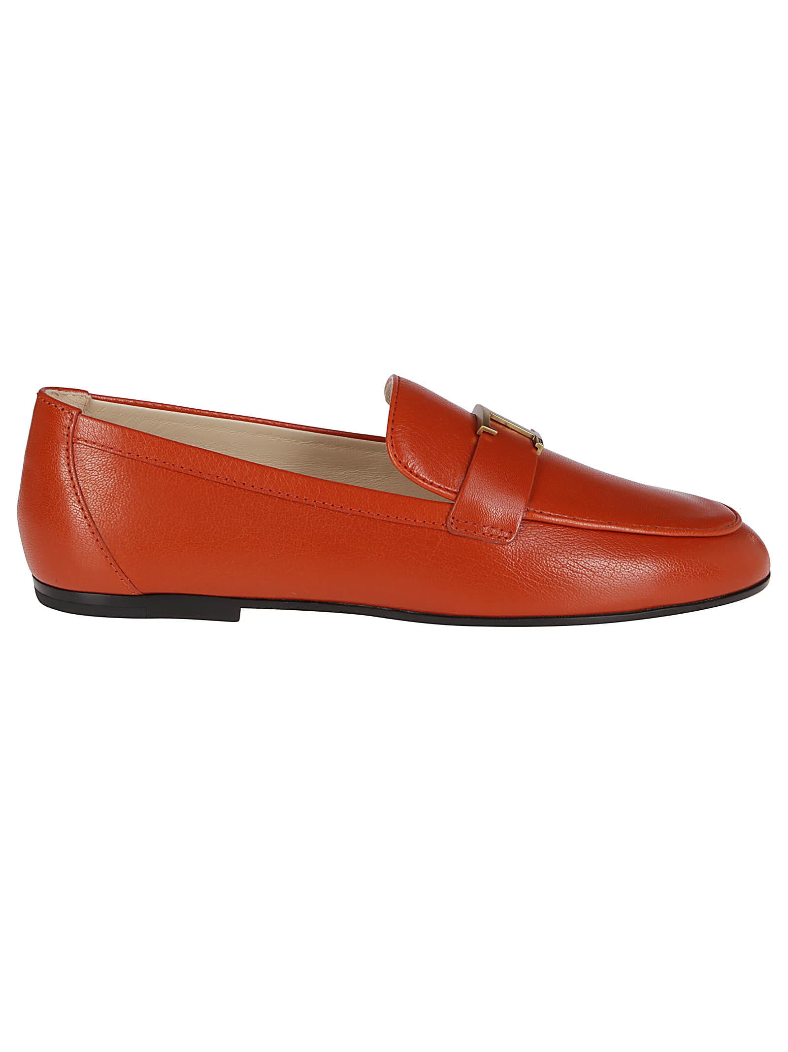 Tod's TERRACOTTA LEATHER LOAFERS