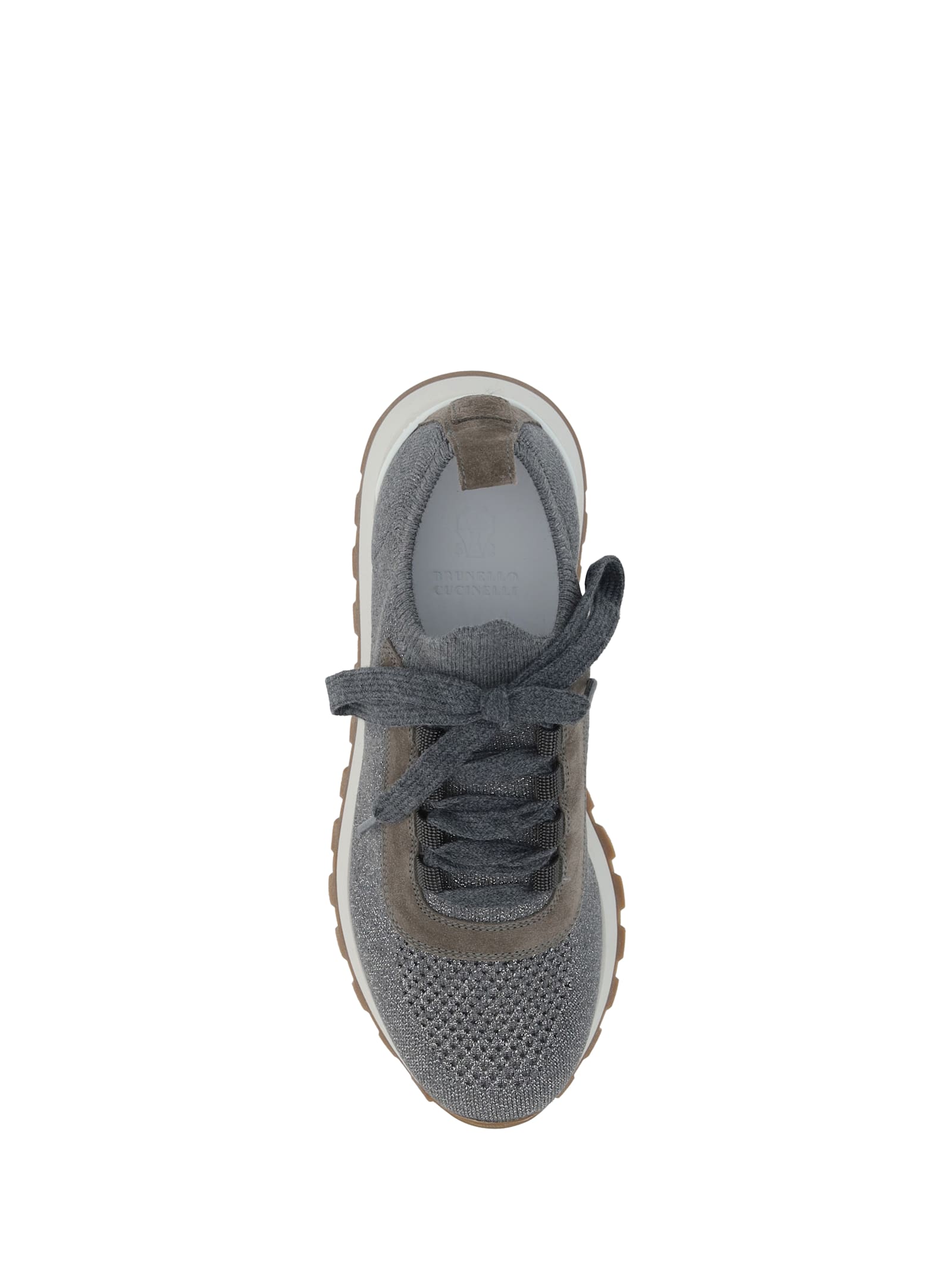 Shop Brunello Cucinelli Sneakers In Grigio Scuro