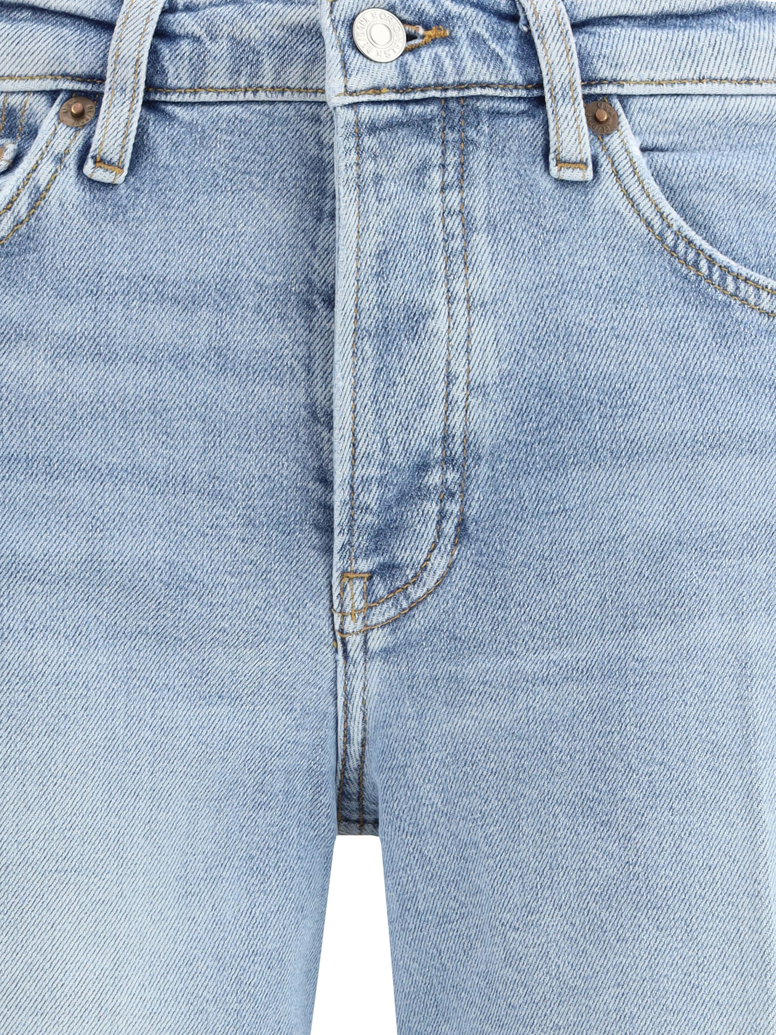 Re/done Mid-rise Wide-leg Jeans In Blue