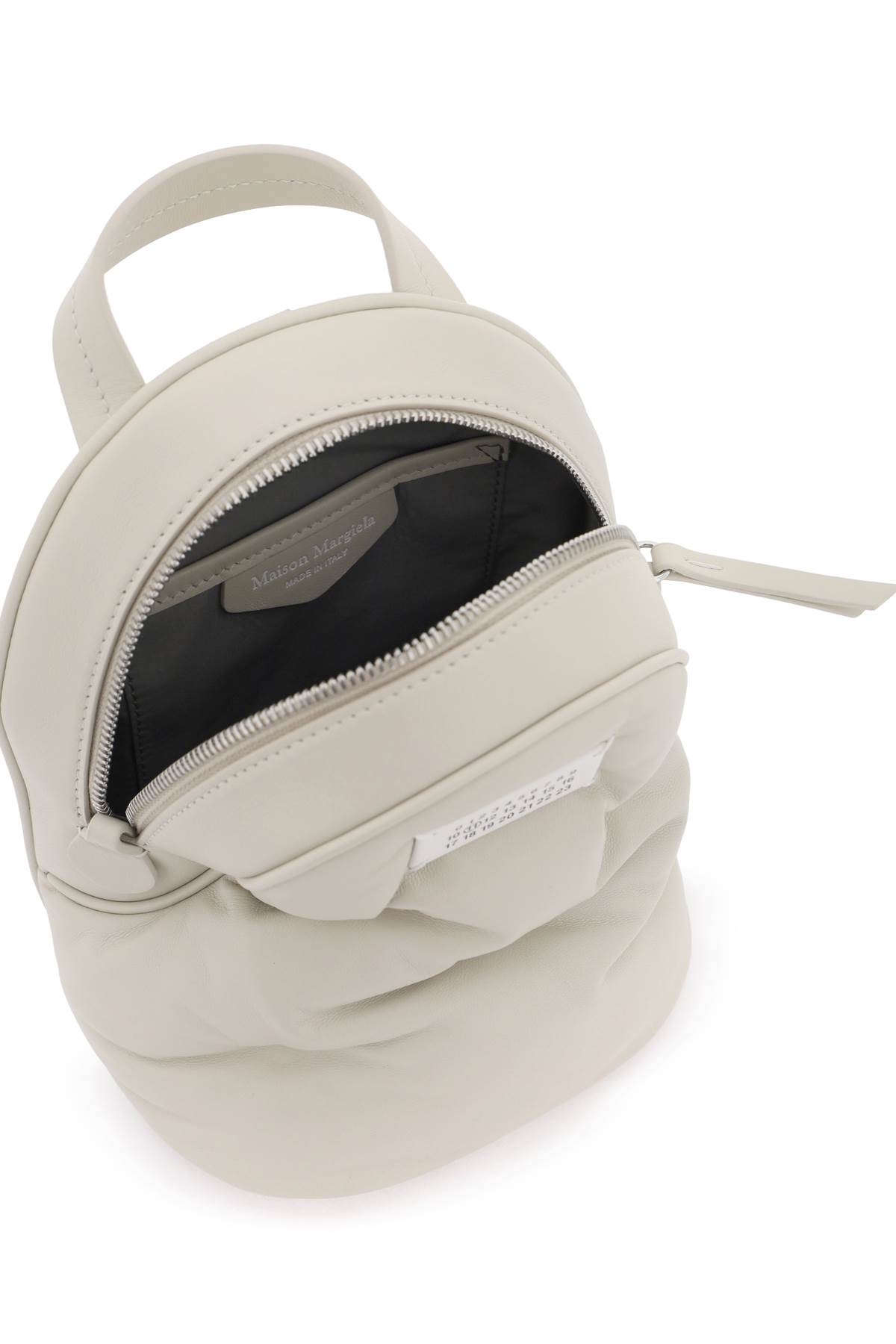 Shop Maison Margiela Glam Slam Crossbody Backpack In Greige