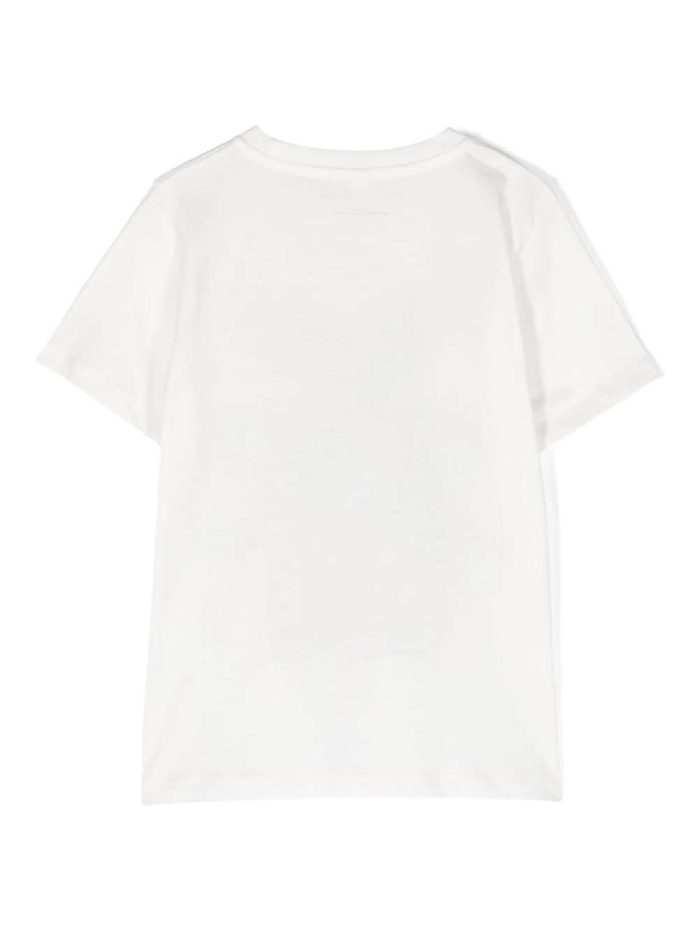 Shop Stella Mccartney Shark Motif T-shirt In Ivory In White