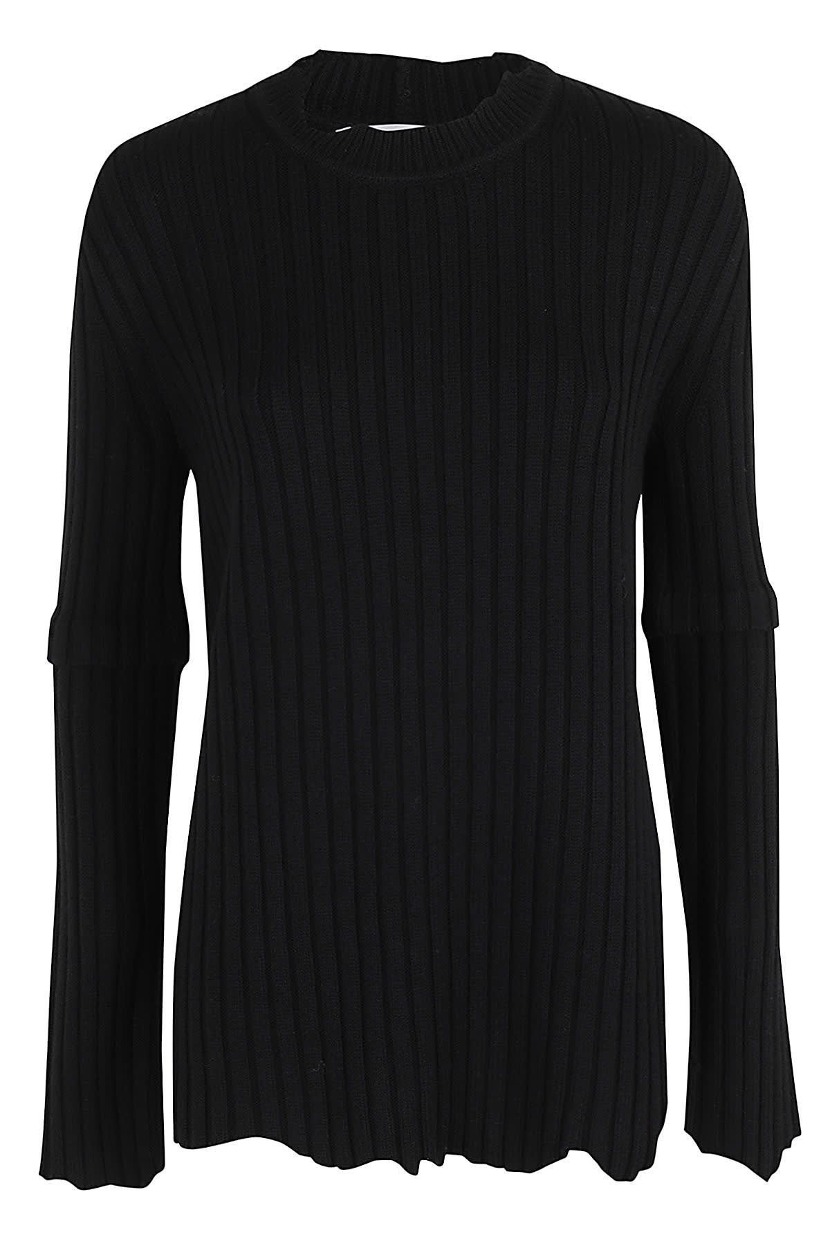 Shop Helmut Lang D Rib Crewneck In Black