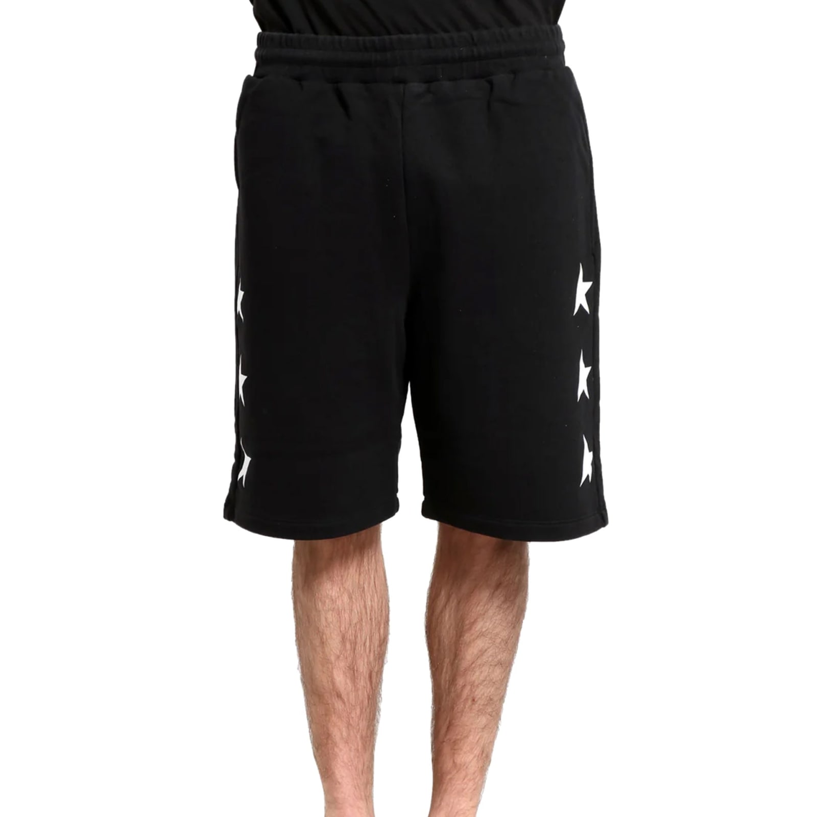 Shop Golden Goose Cotton Shorts In Black