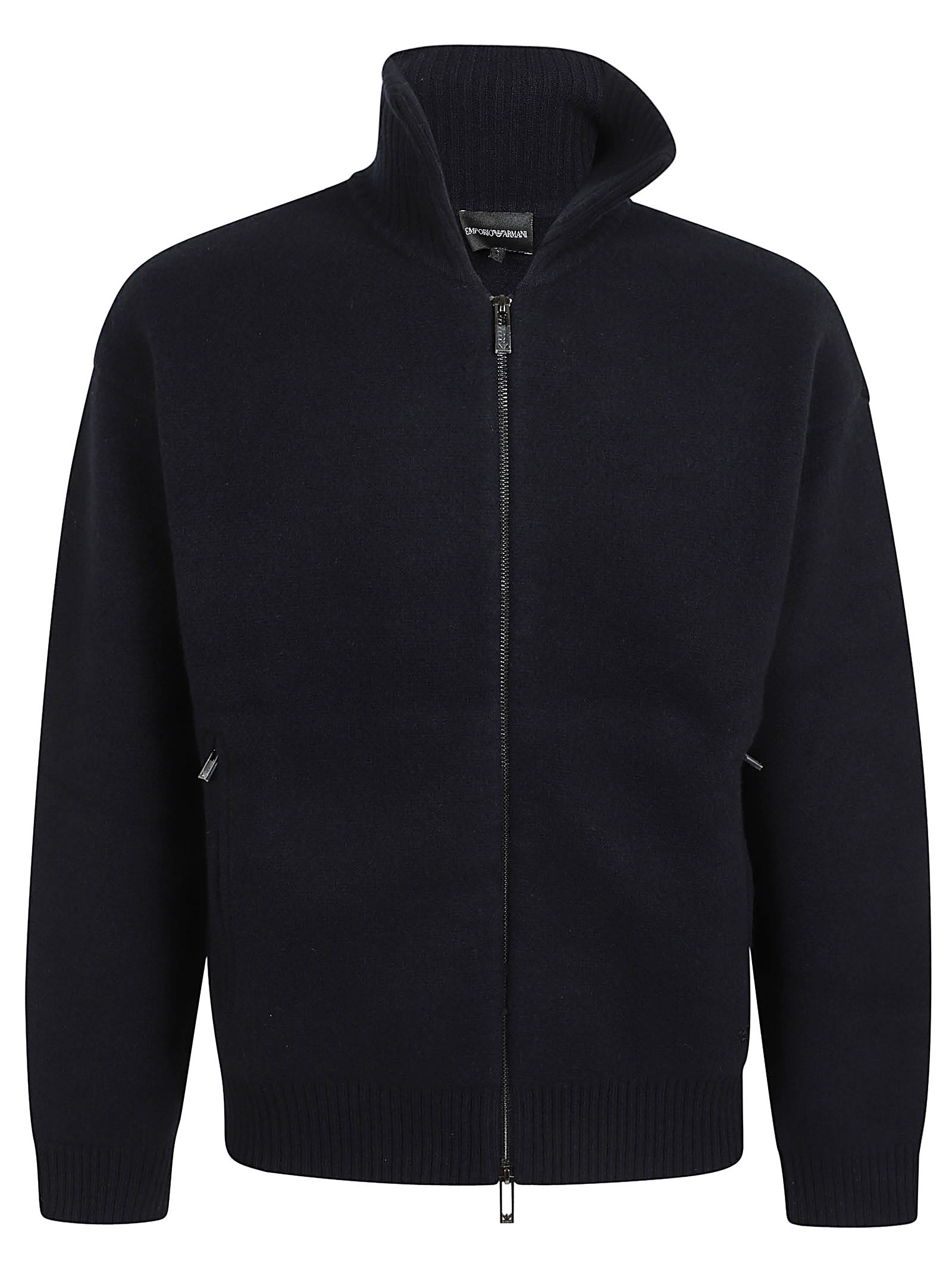 Shop Emporio Armani Cardigan In Blu Navy