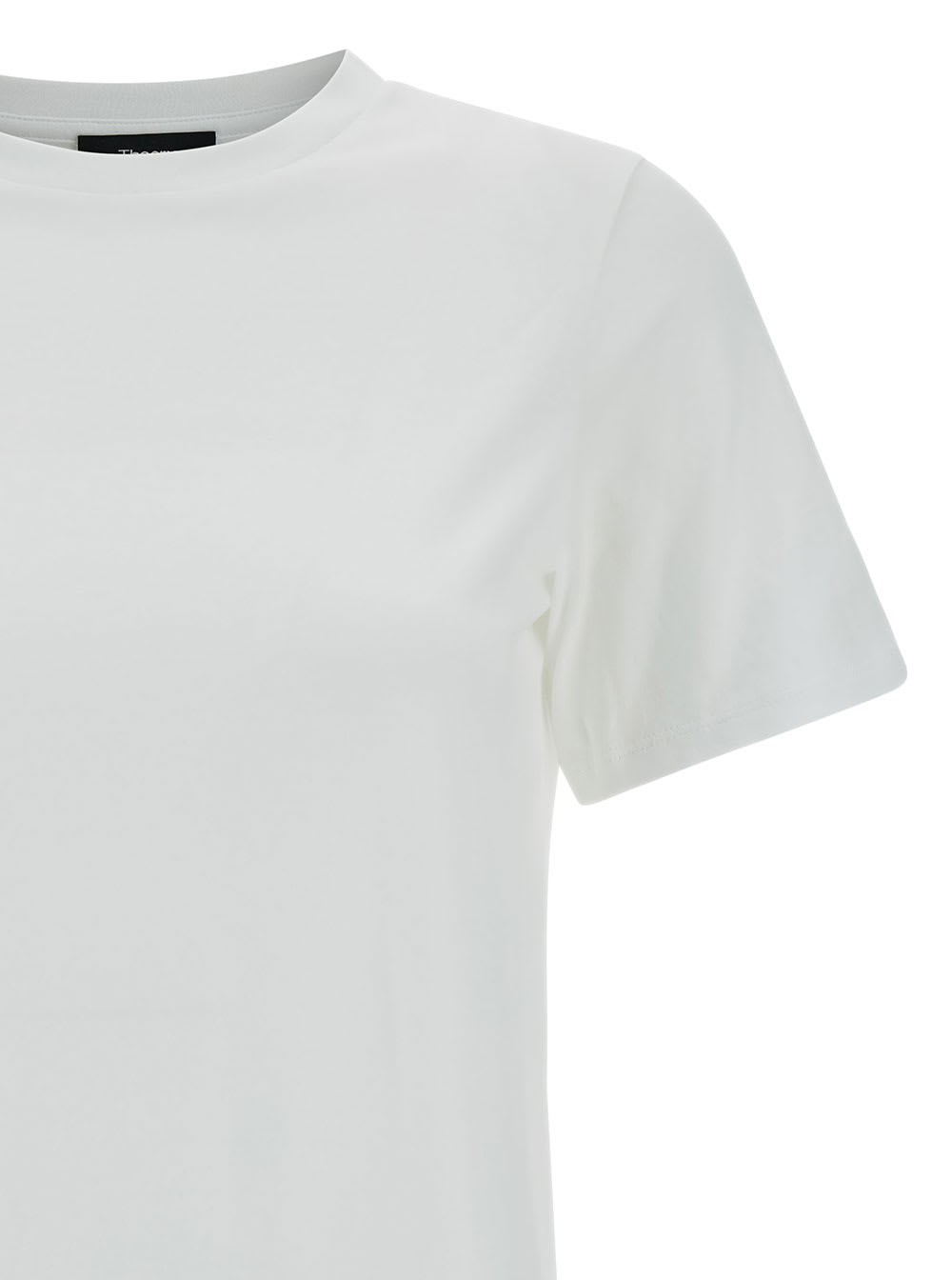 Shop Theory White Crewneck T-shirt In Cotton Woman