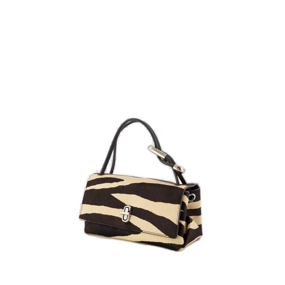 Shop Marc Jacobs The Zebra Printed Mini Dual Bag In Multicolour