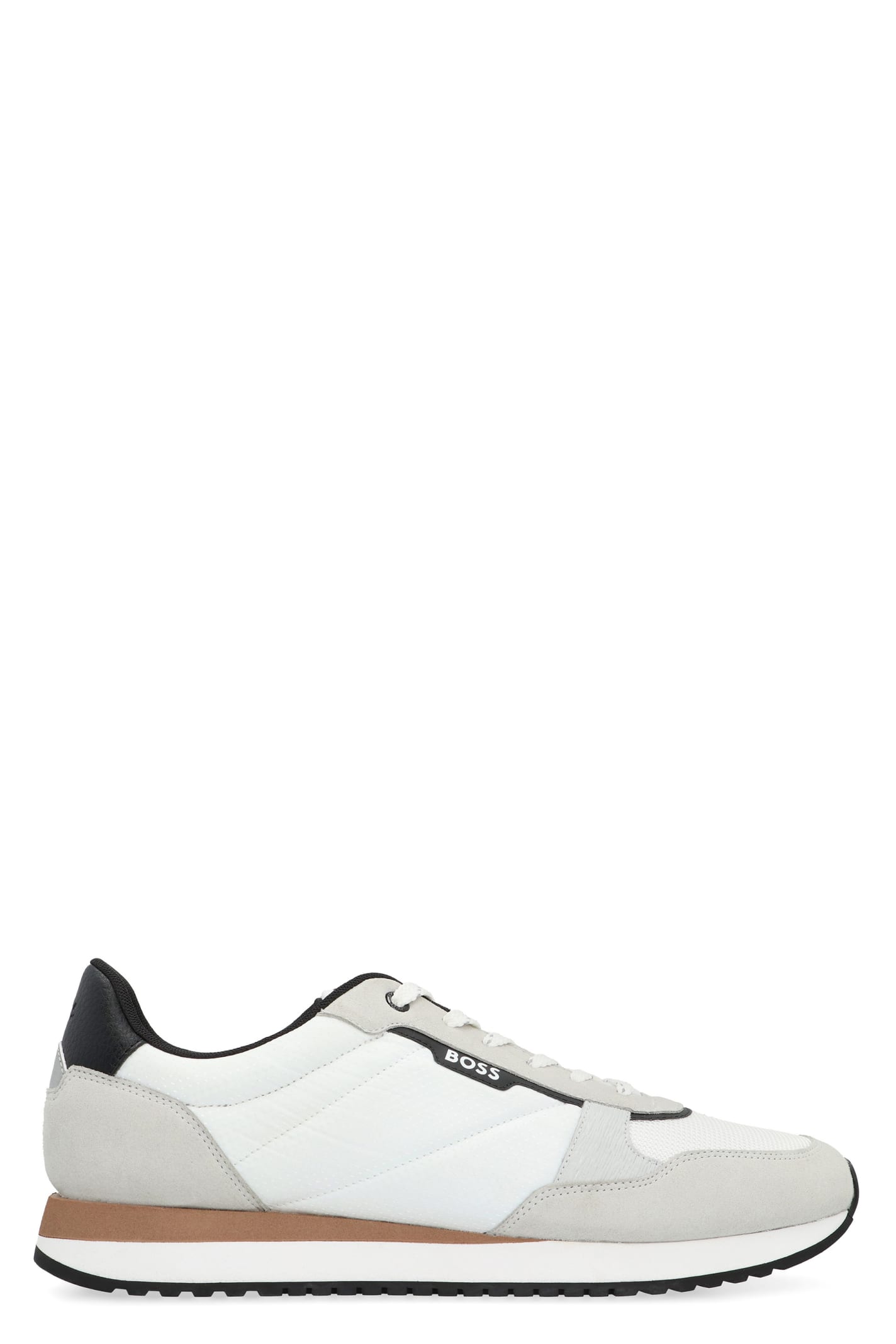 Shop Hugo Boss Kai Fabric Low-top Sneakers In White
