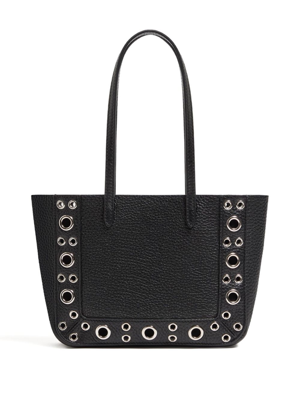 Valentino Nellcote Mini Shopping Tote Bag In Leather In Black