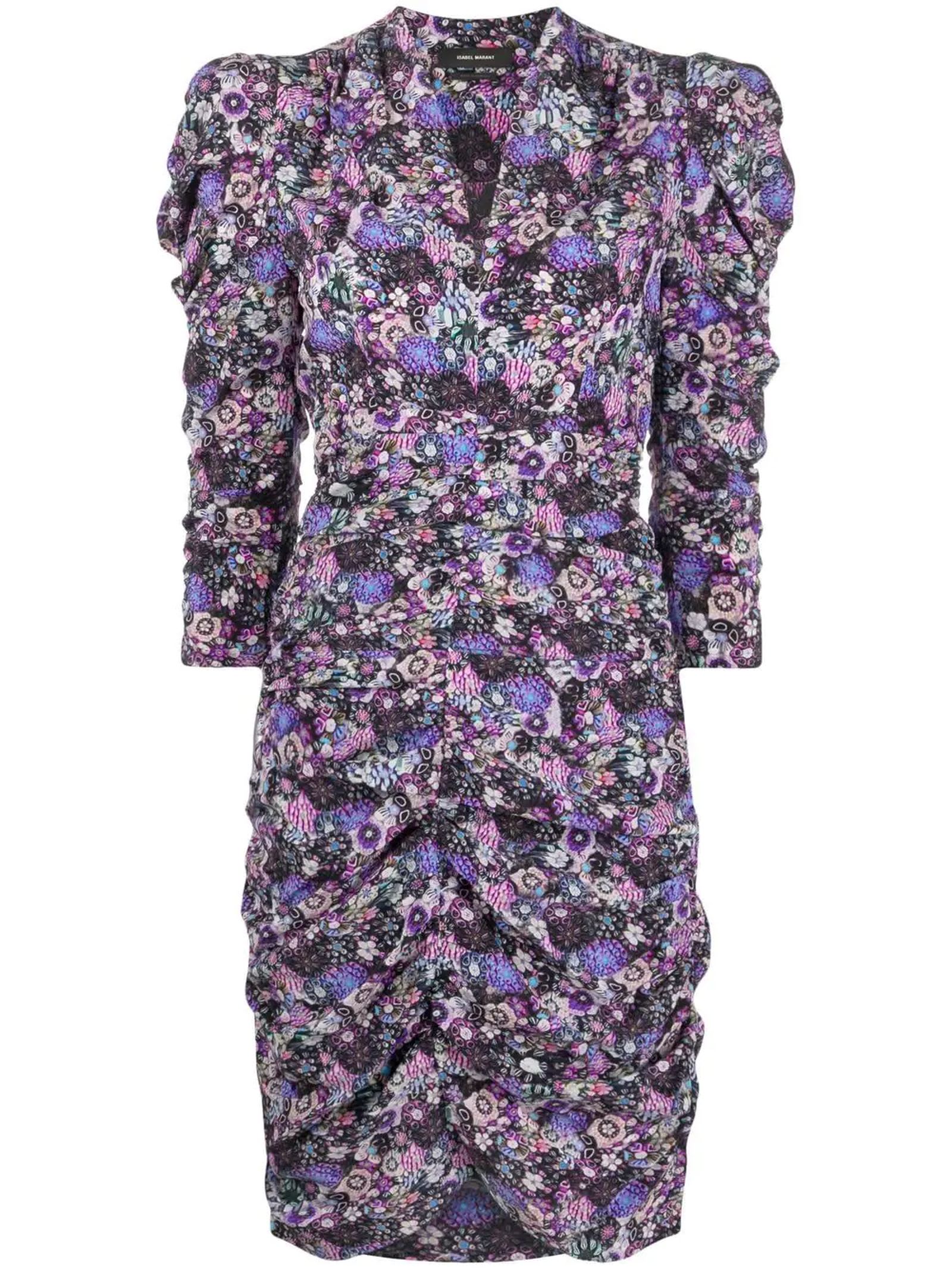 Isabel Marant Purple Silk Cèlina Dress