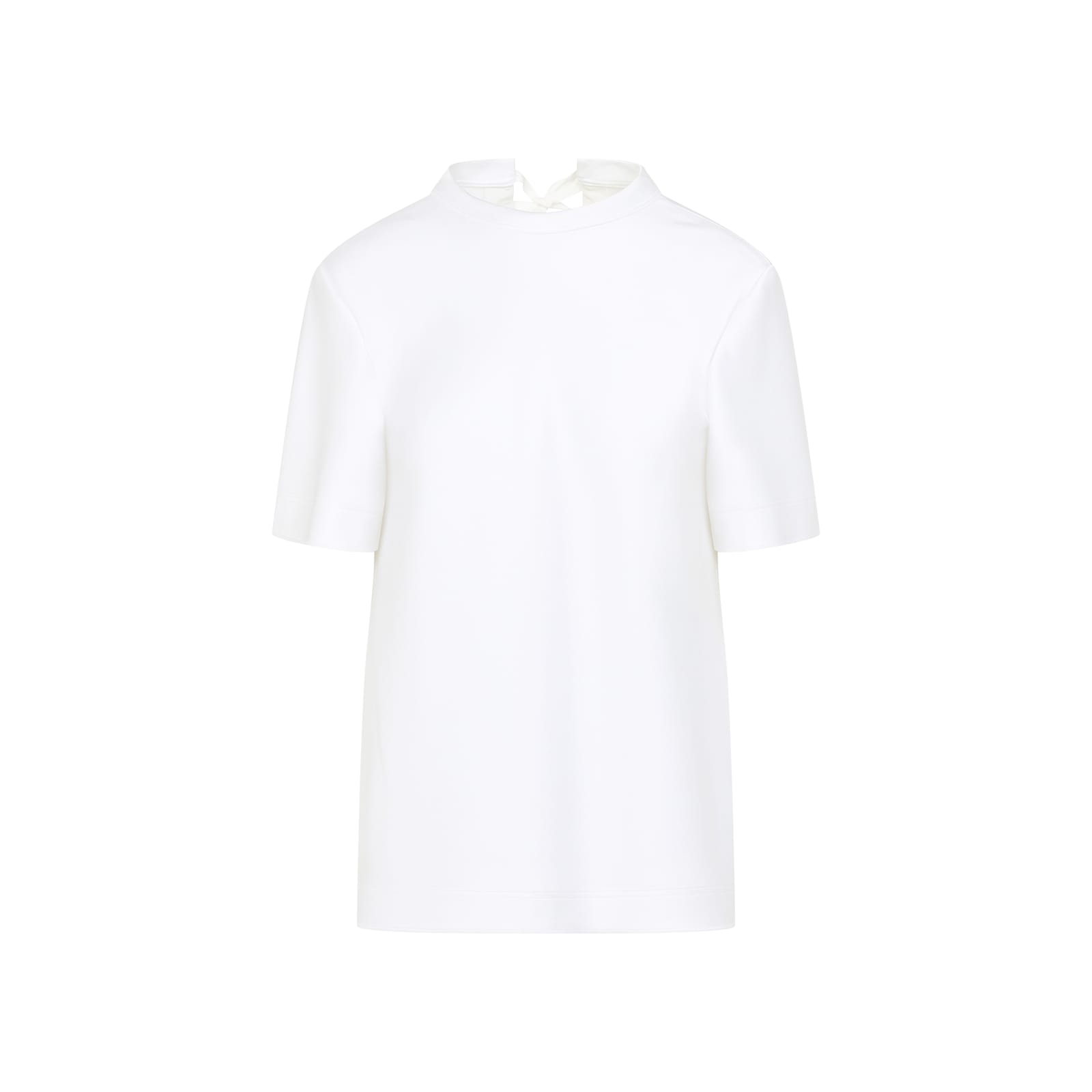 Shop Carven Bl206 Short Sleeves Blouse Top In White