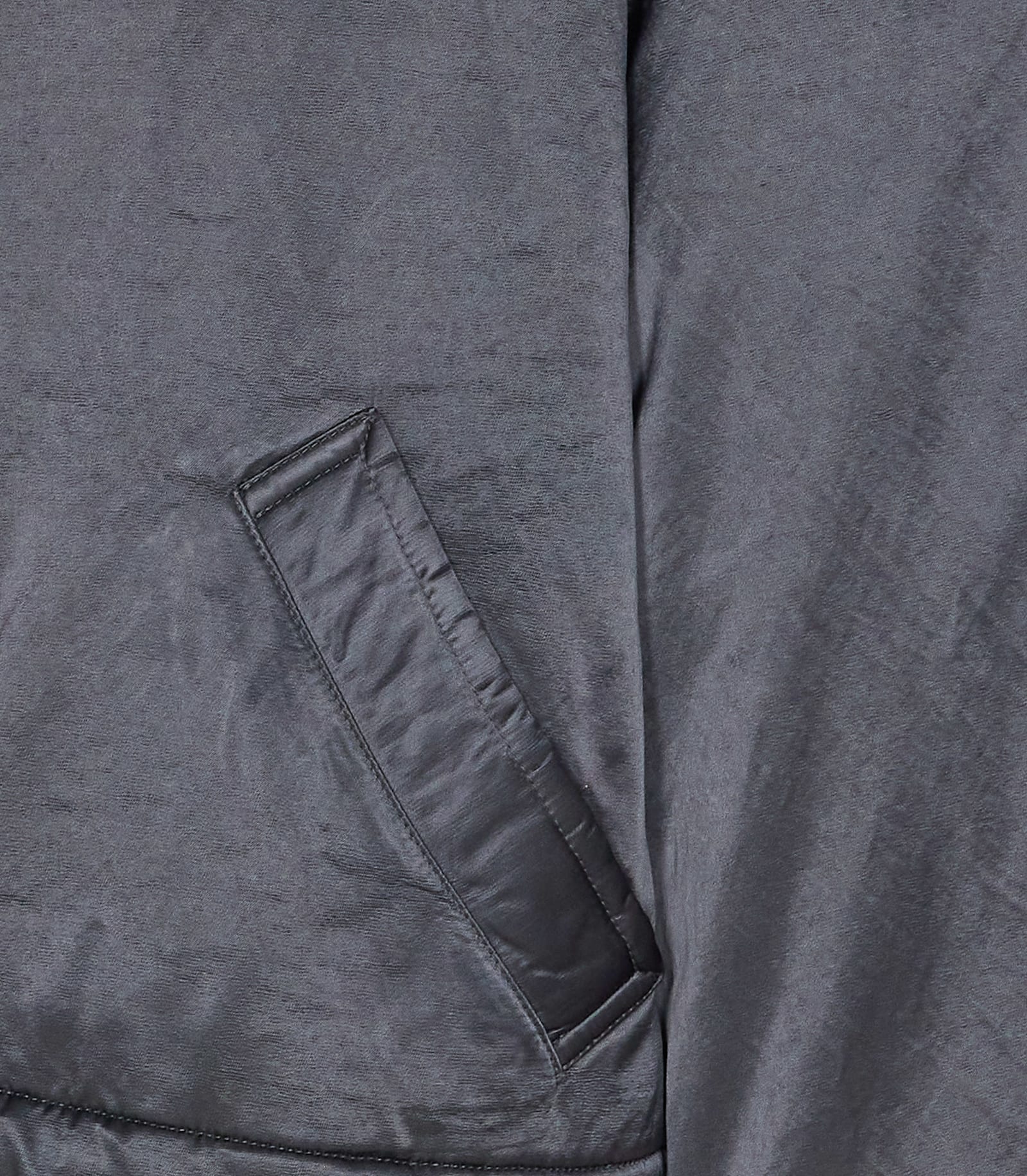 Mm6 Maison Margiela High Collar Down Jacket Featuring Pockets In Gray