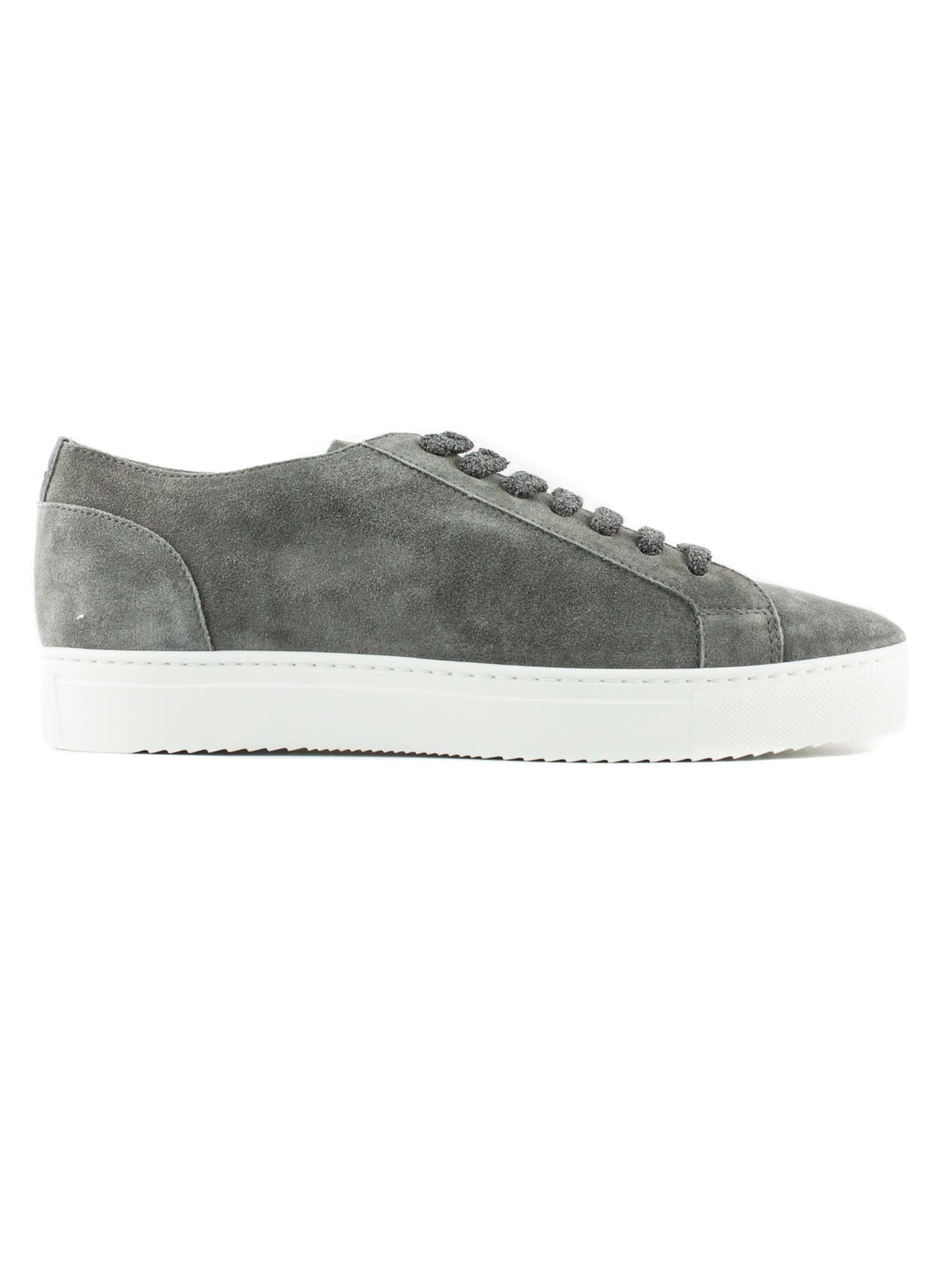 Doucals Grey Suede Sneakers