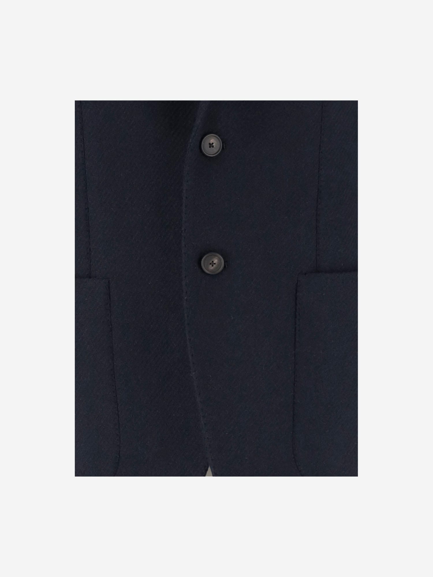 Tagliatore Single-breasted Virgin Wool And Cashmere Blazer In Blue