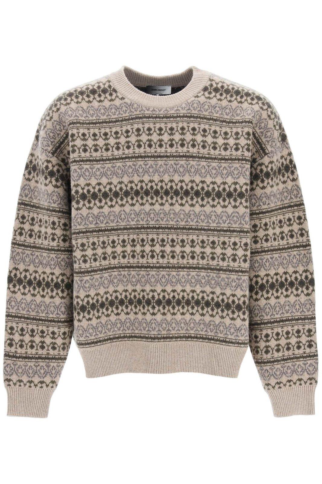 Isabel Marant Leysterh Jacquard Pattern Sweater