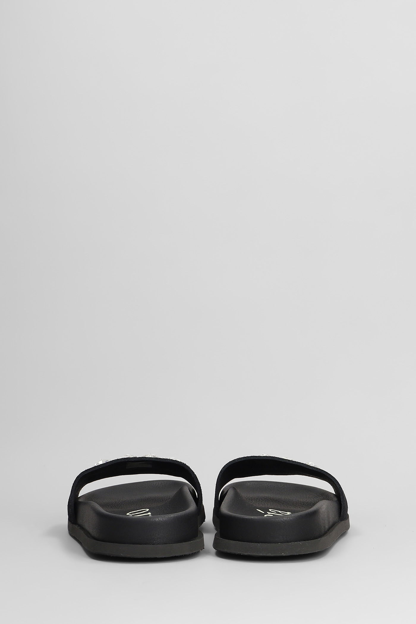 Pedro Garcia Dolomita Flats In Black Suede