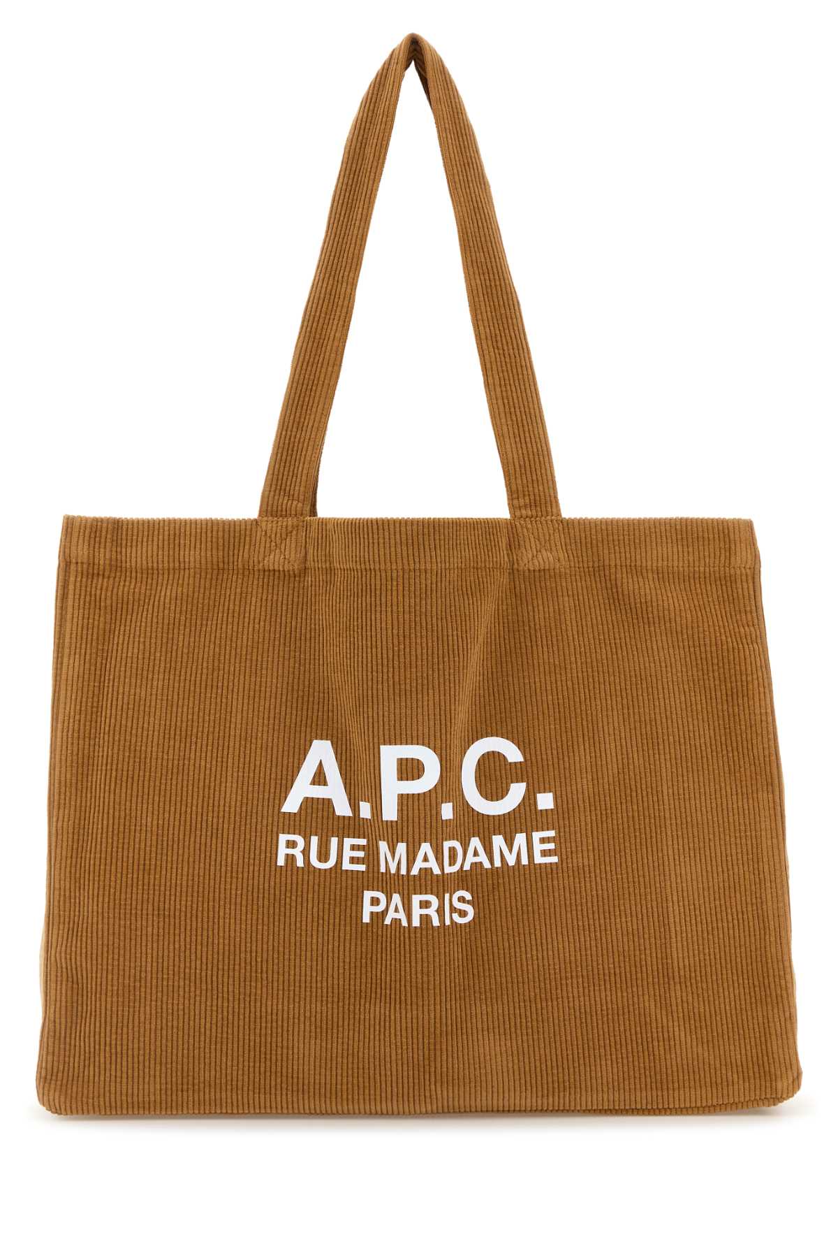 A. P.C. Camel Corduroy Diane Shopping Bag