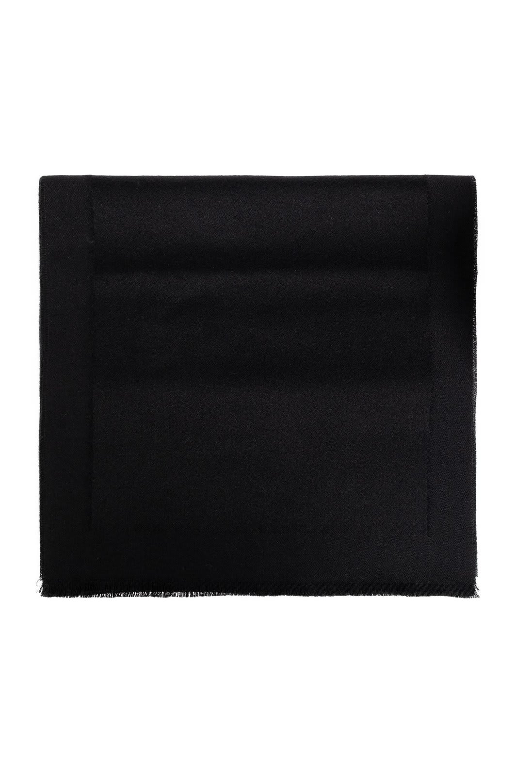 Shop Saint Laurent Cassandre Scarf In Black