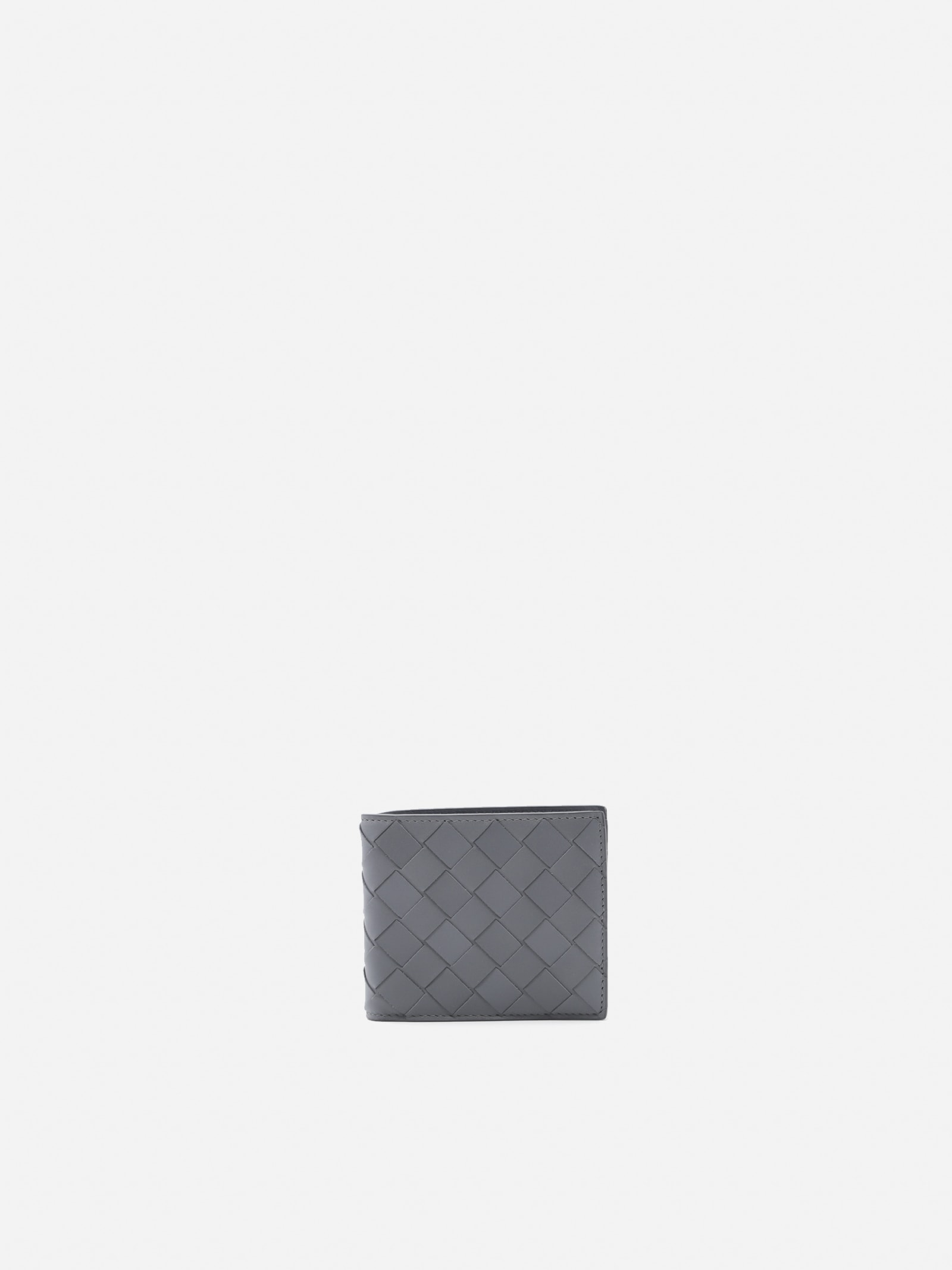 Bottega Veneta Bi-fold Wallet In Leather With Woven Pattern