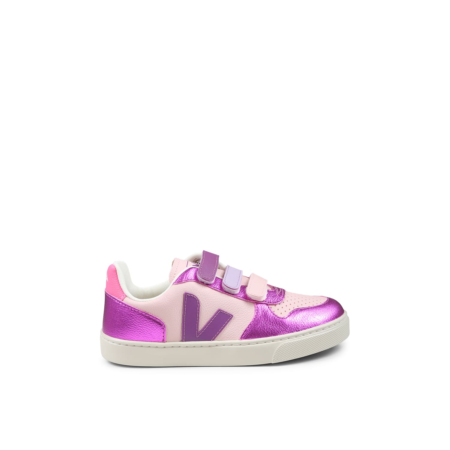 Veja Pink Sneakers For Girl With Logo In Pink