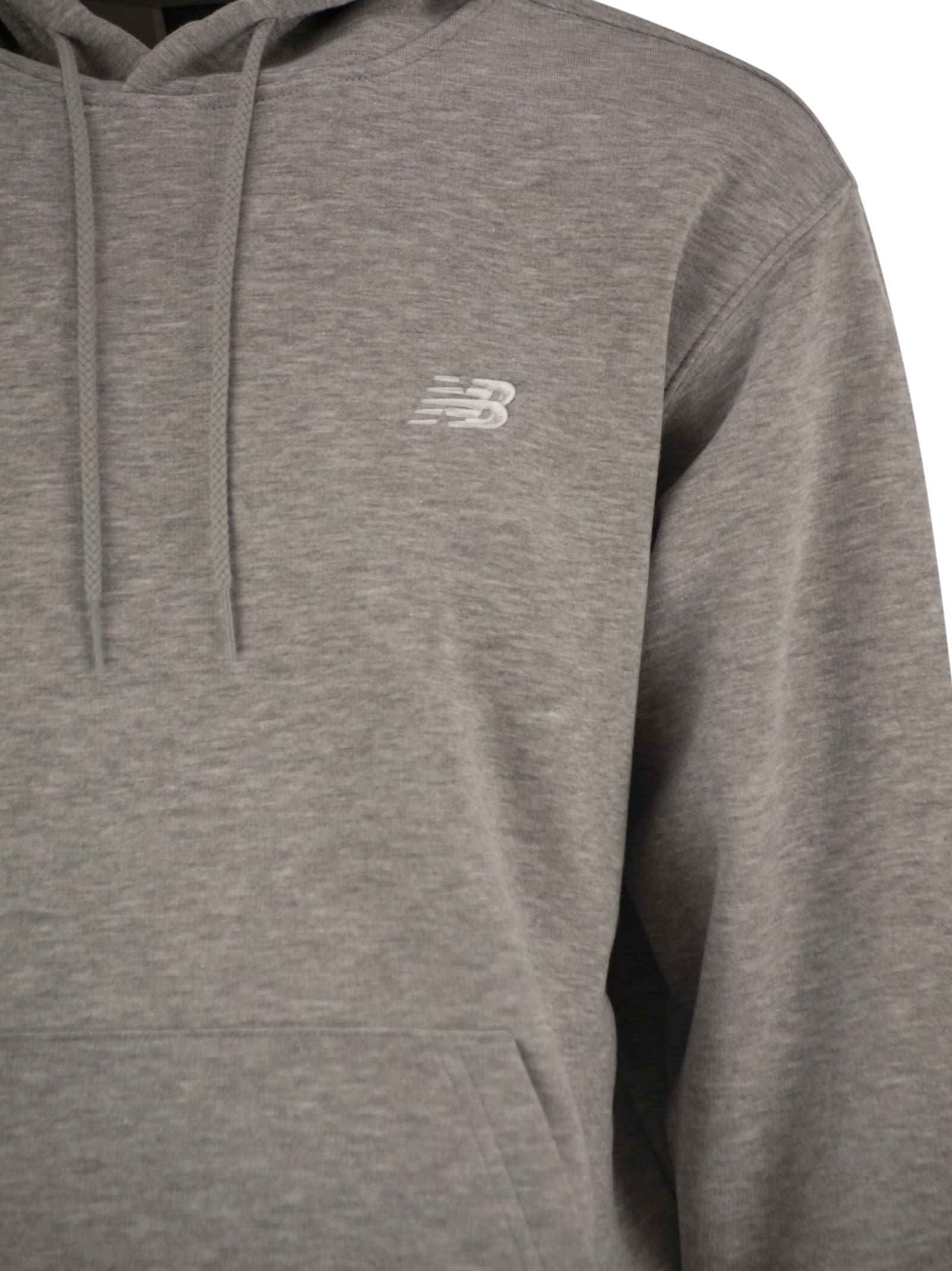 New Balance Essentials - Hoodie With Logo In Gray