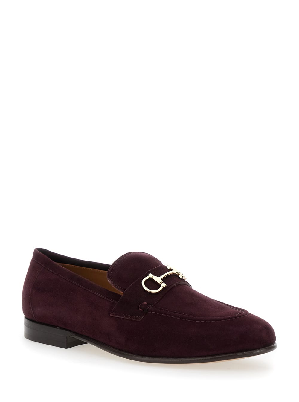 Ferragamo Mocassino Heel 1.0 Low (2 - In Burgundy