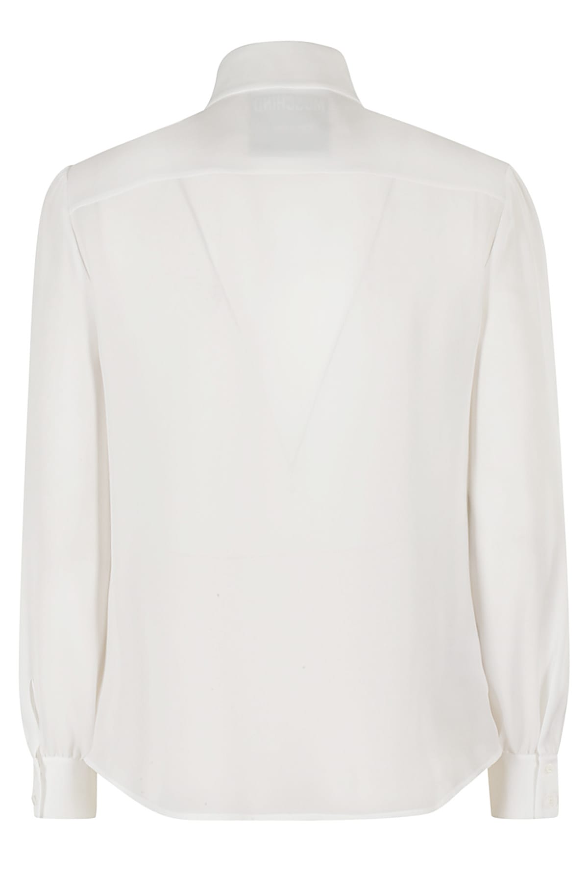 Shop Moschino Camicia In Fantasia Bianco