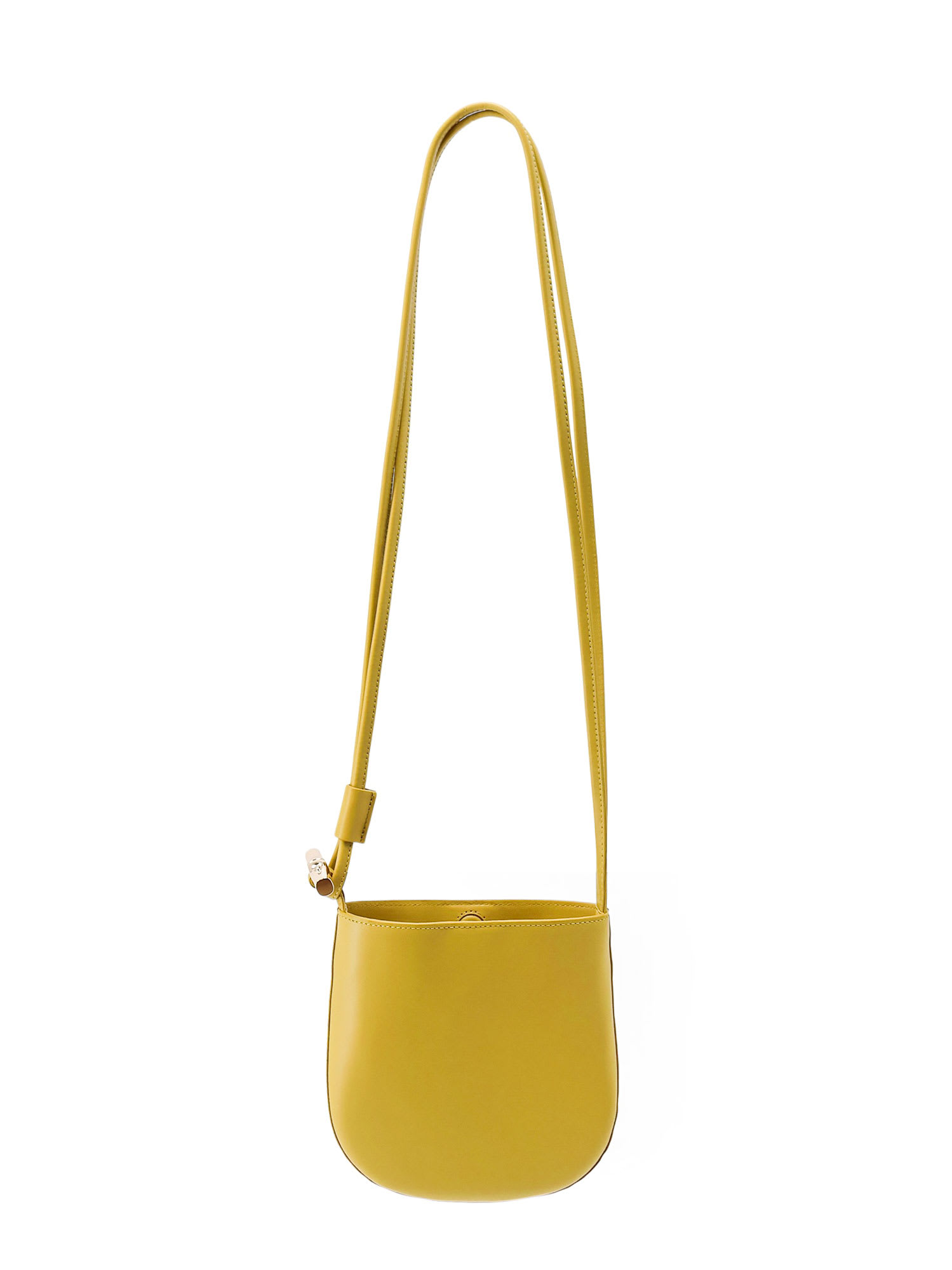 Le Roseau Leather Shoulder Bag With Bamboo Detail
