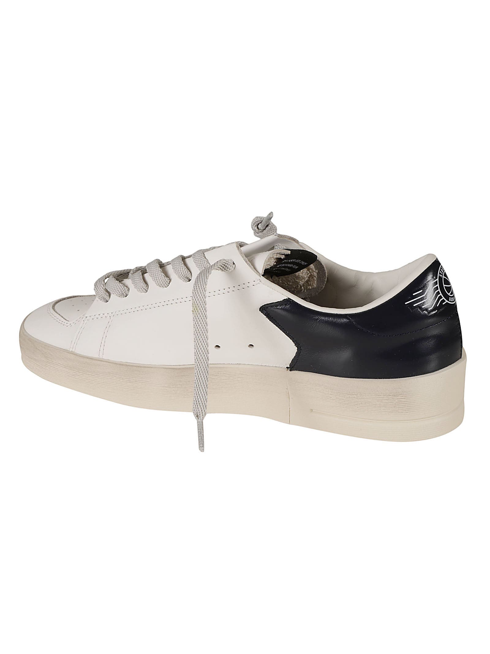 Shop Golden Goose Stardan Sneakers In White/ice/blue