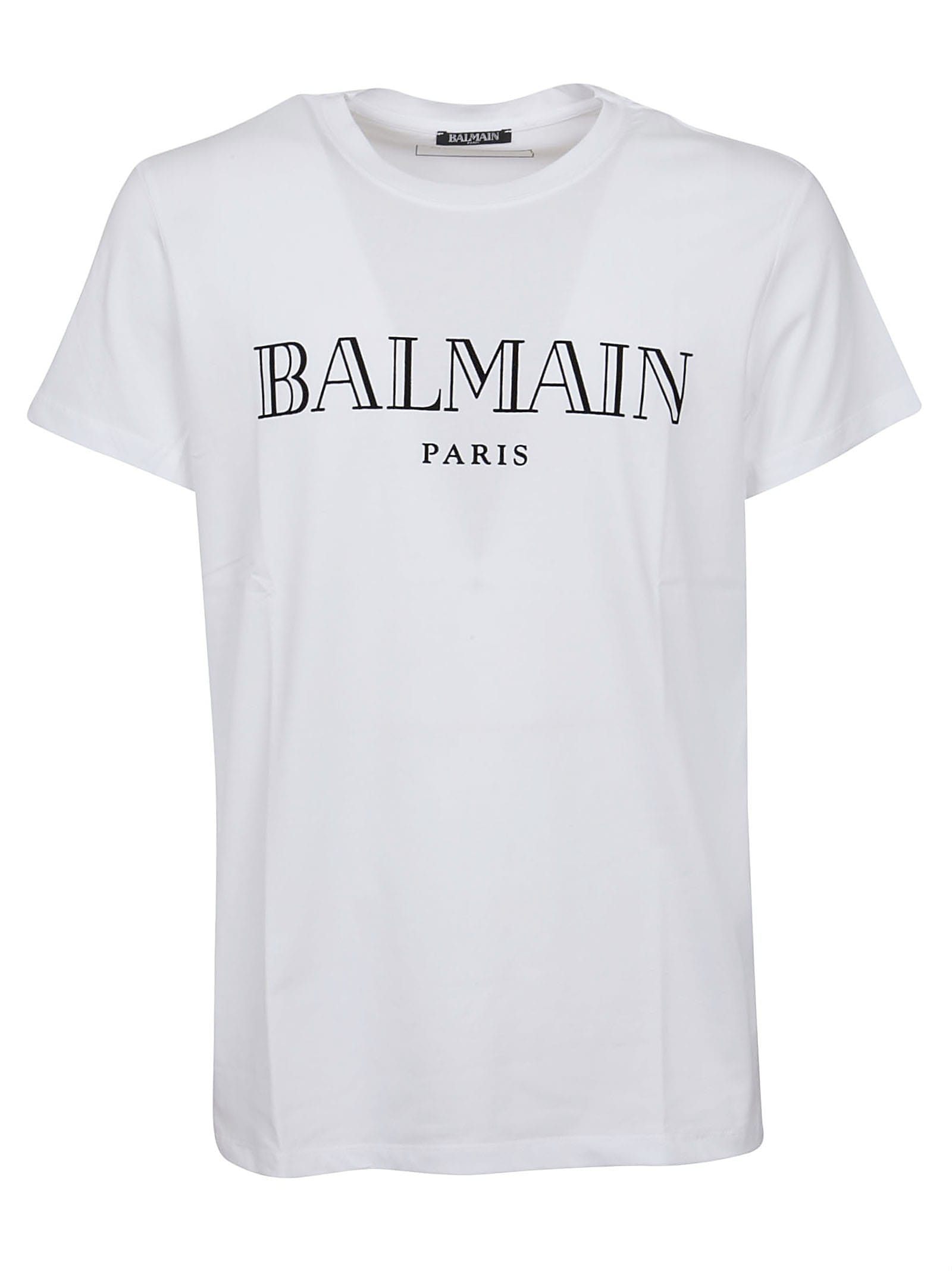 Balmain Balmain Short Sleeve Paris T-shirt - Fa Blanc - 10989347 | italist