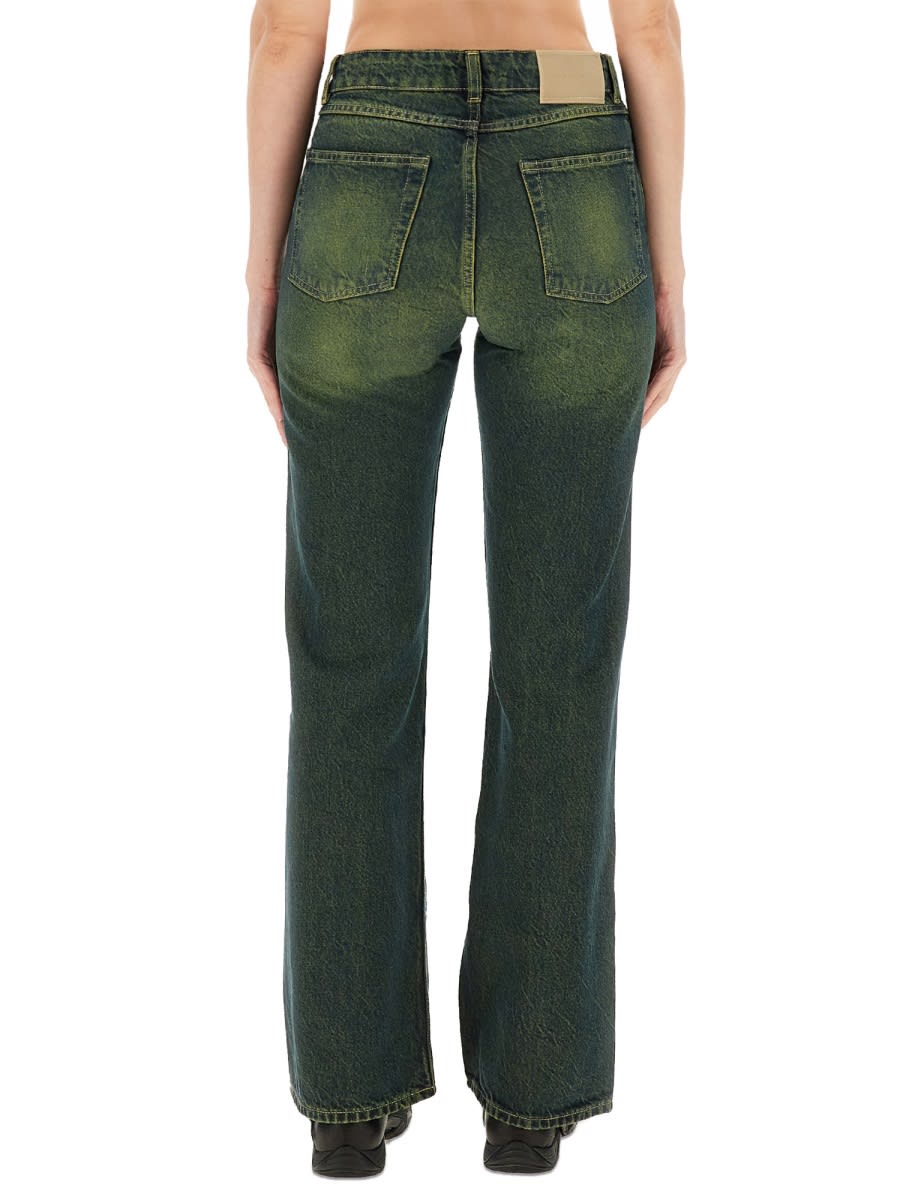 Our Legacy Women S Boot Cut Jeans Malibu Sand Wash In Green